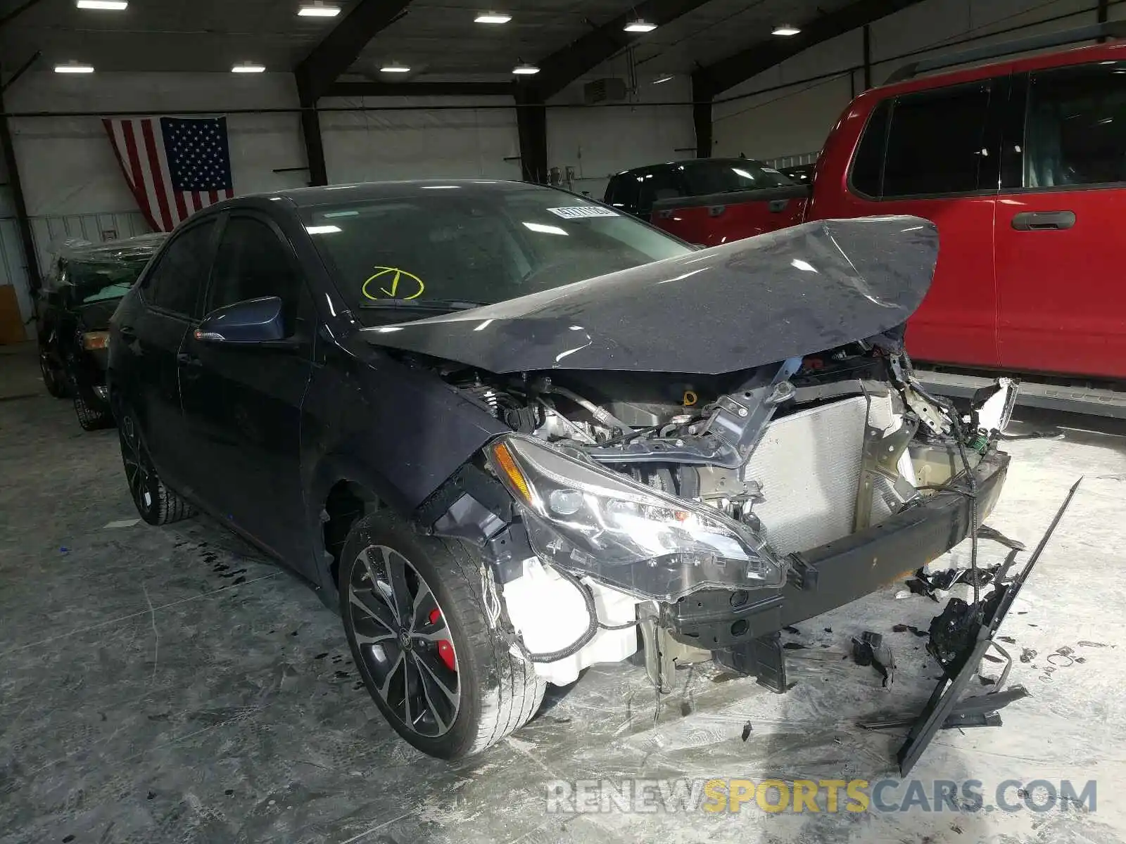 1 Photograph of a damaged car 5YFBURHE4KP872563 TOYOTA COROLLA 2019