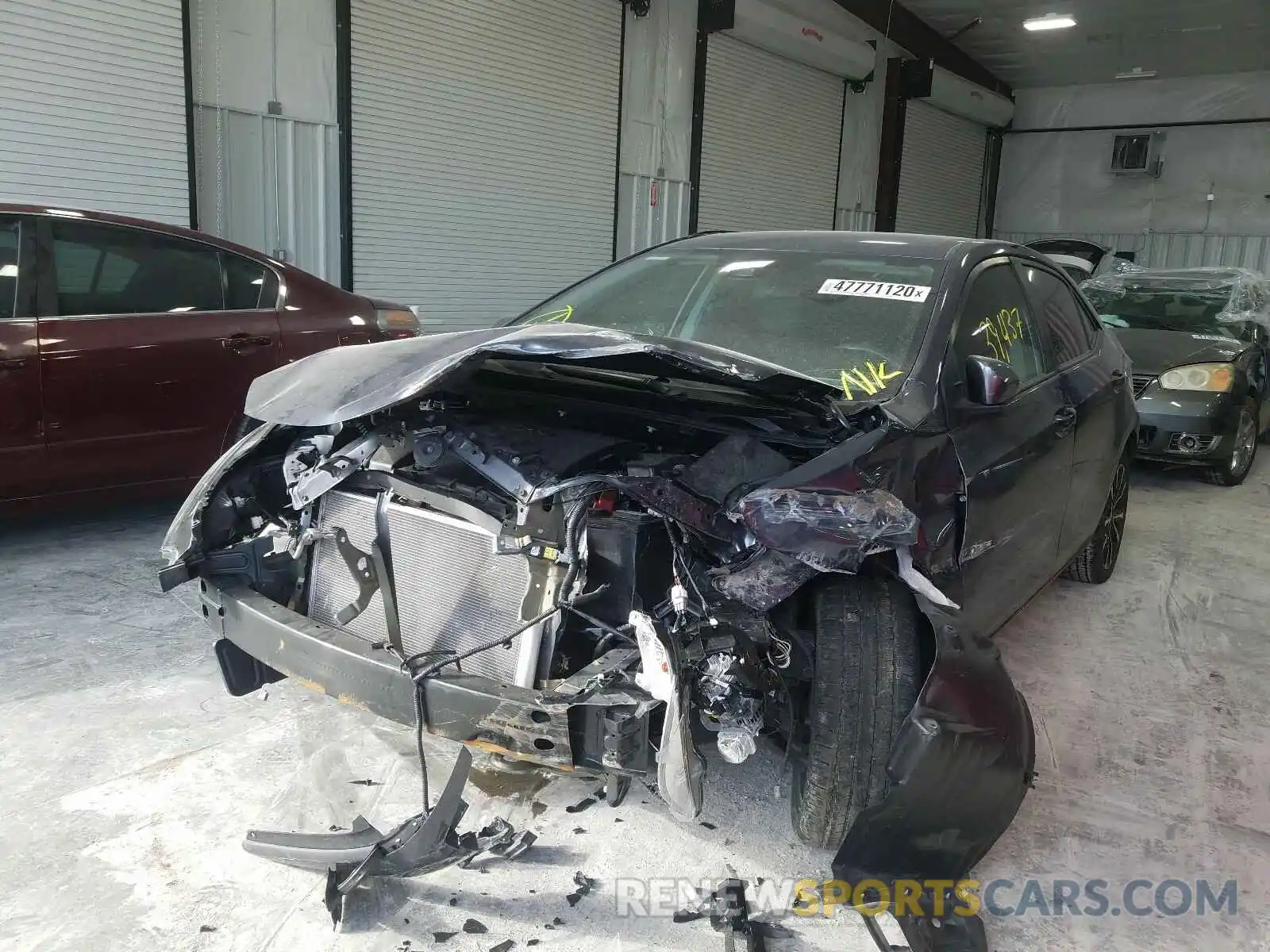 2 Photograph of a damaged car 5YFBURHE4KP872563 TOYOTA COROLLA 2019