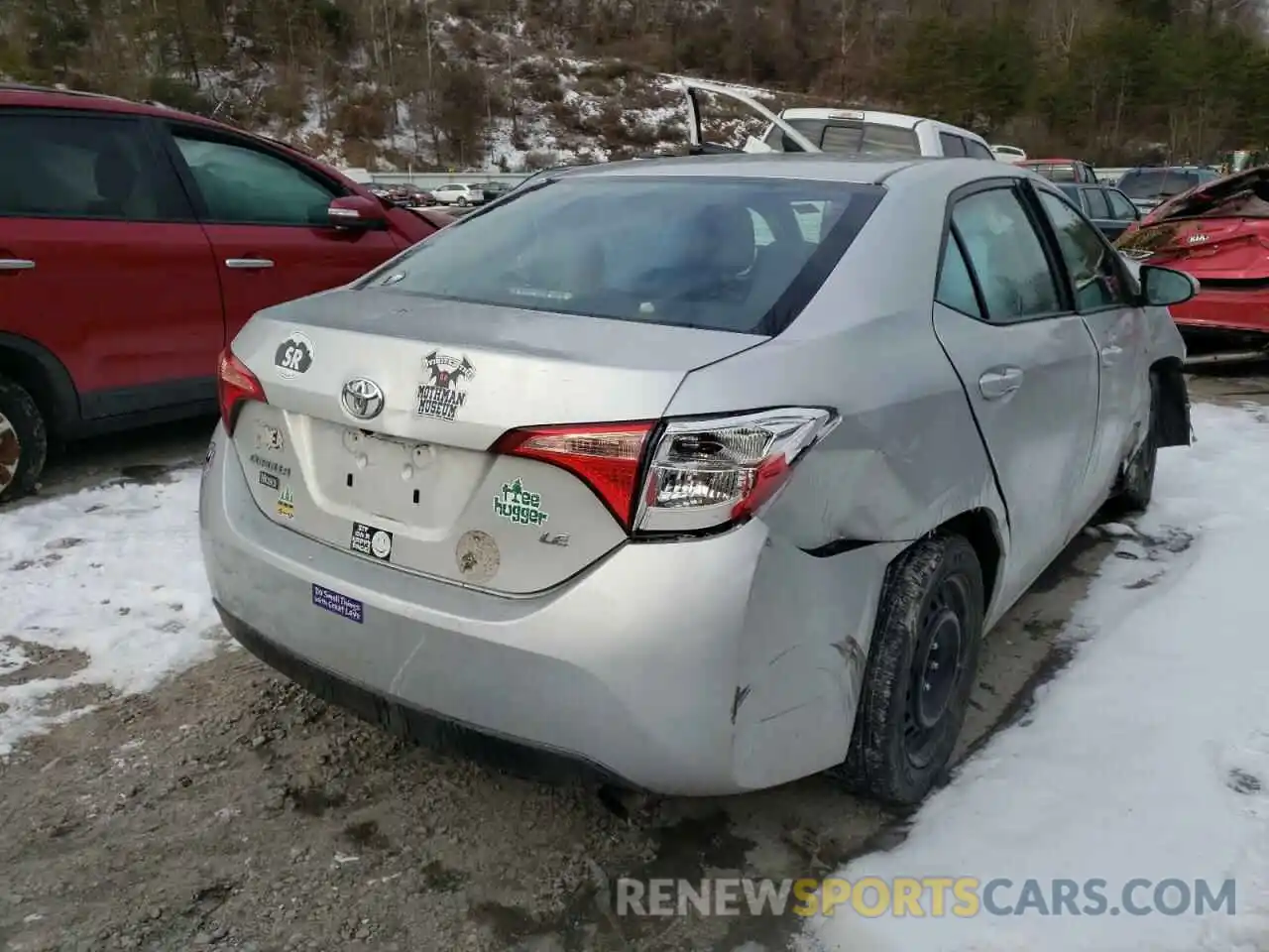 4 Photograph of a damaged car 5YFBURHE4KP872725 TOYOTA COROLLA 2019