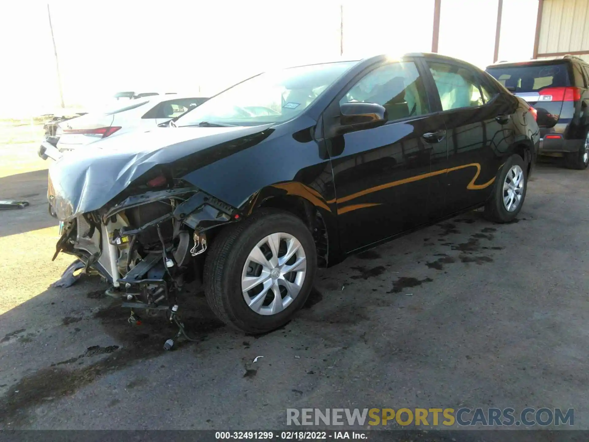 2 Photograph of a damaged car 5YFBURHE4KP872949 TOYOTA COROLLA 2019