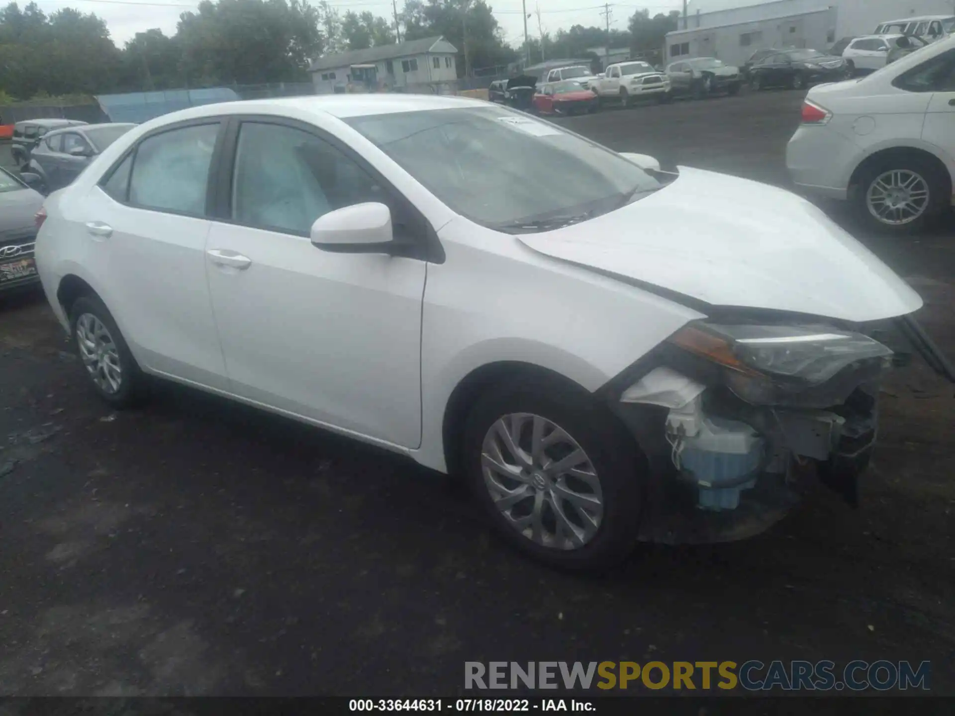 1 Photograph of a damaged car 5YFBURHE4KP872952 TOYOTA COROLLA 2019