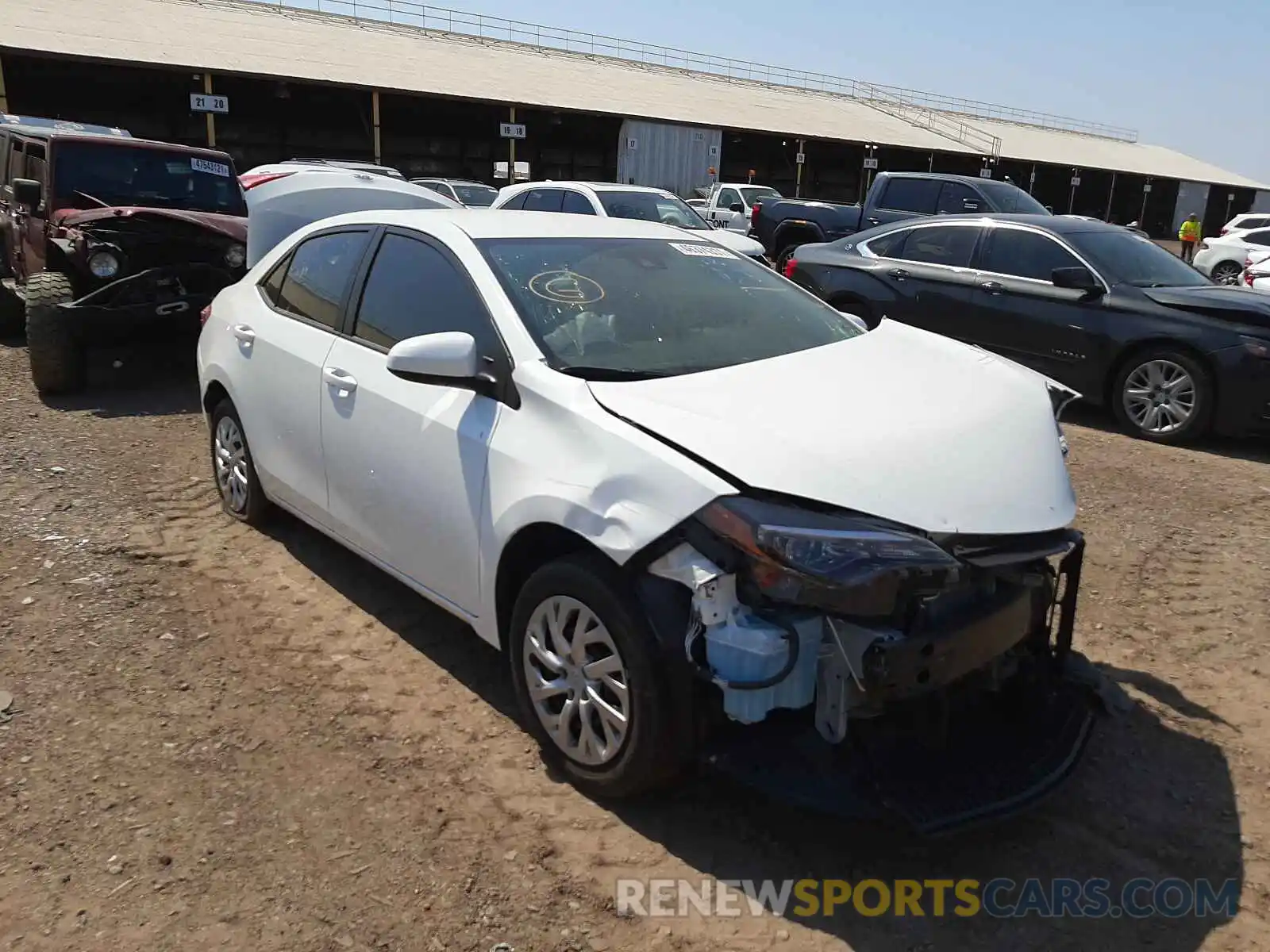 1 Photograph of a damaged car 5YFBURHE4KP873194 TOYOTA COROLLA 2019