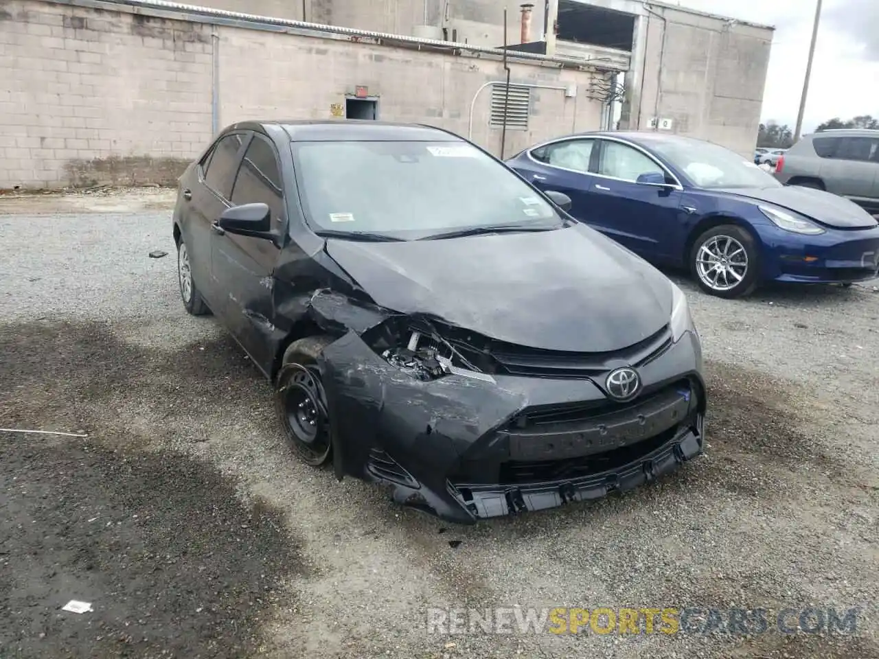 1 Photograph of a damaged car 5YFBURHE4KP873678 TOYOTA COROLLA 2019