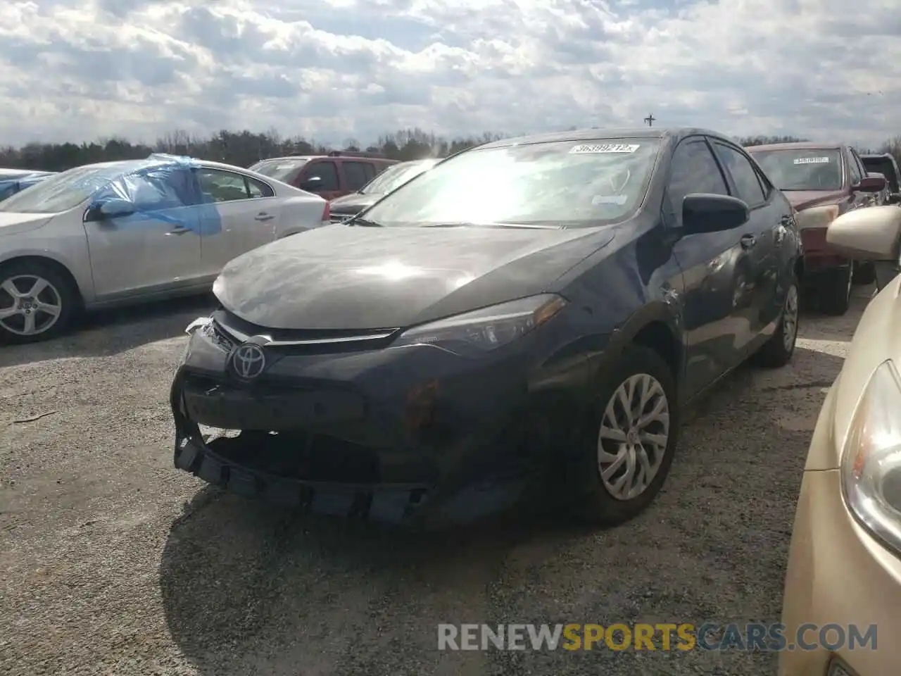 2 Photograph of a damaged car 5YFBURHE4KP873678 TOYOTA COROLLA 2019