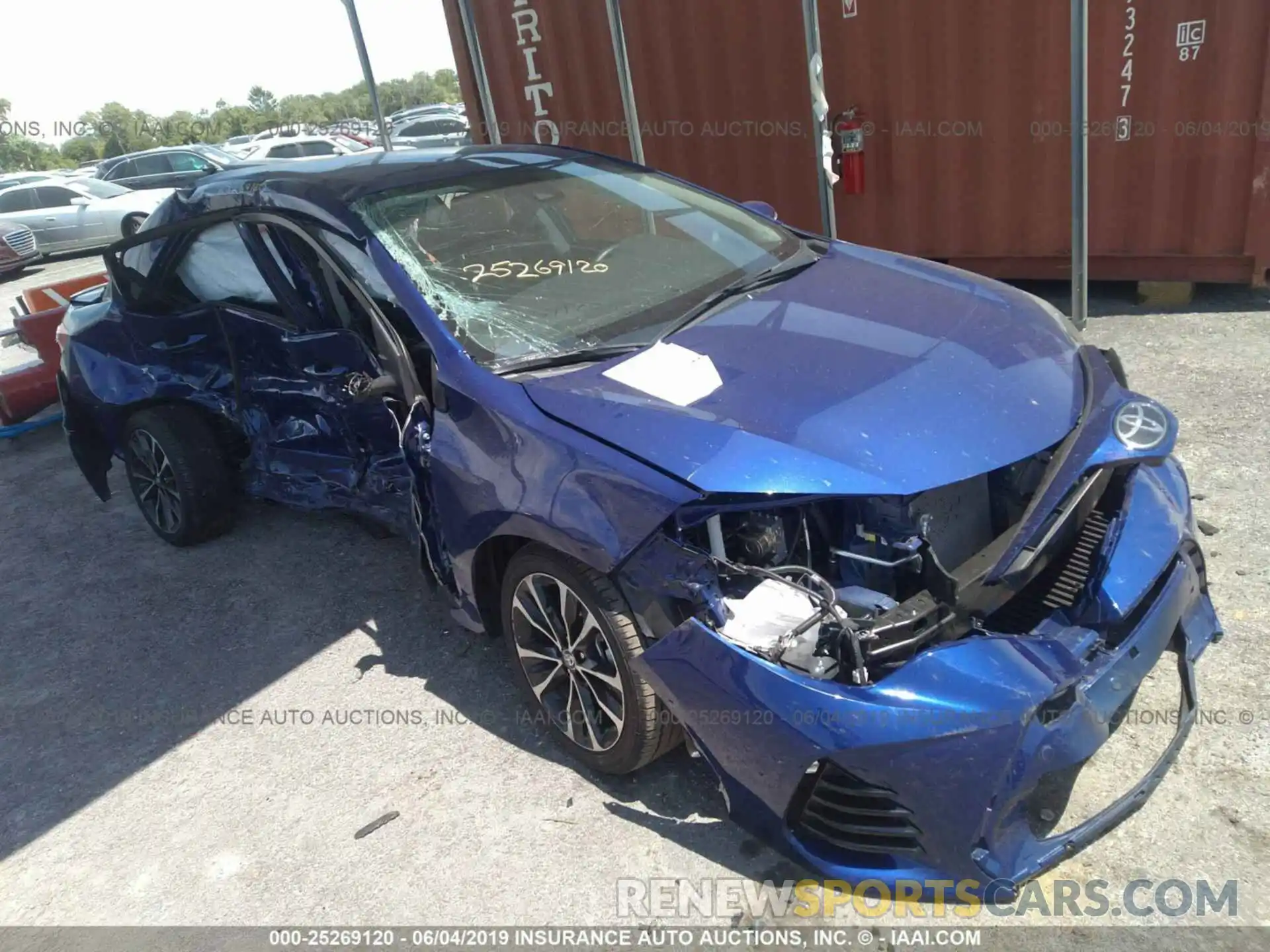 1 Photograph of a damaged car 5YFBURHE4KP873826 TOYOTA COROLLA 2019