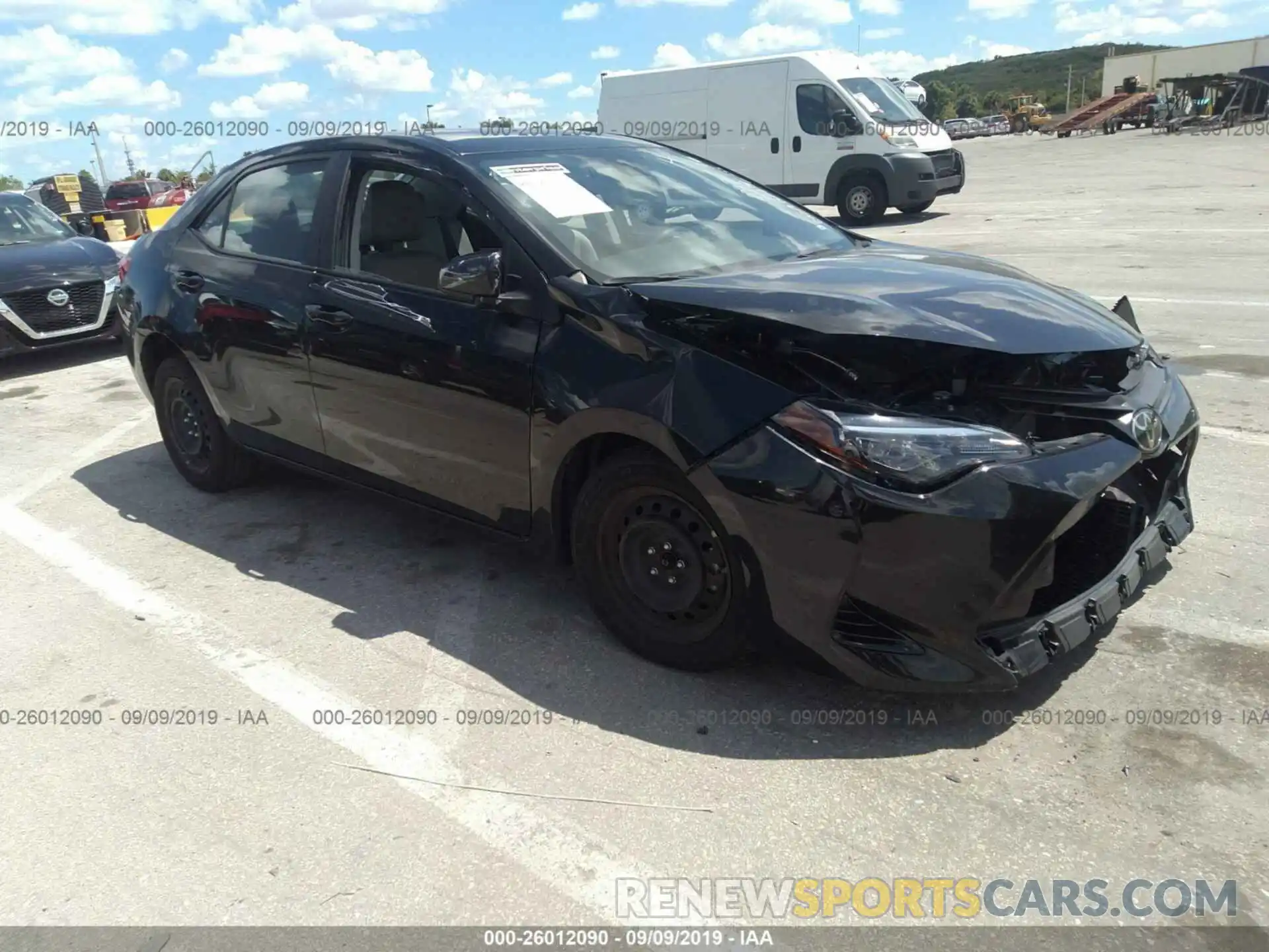 1 Photograph of a damaged car 5YFBURHE4KP874023 TOYOTA COROLLA 2019