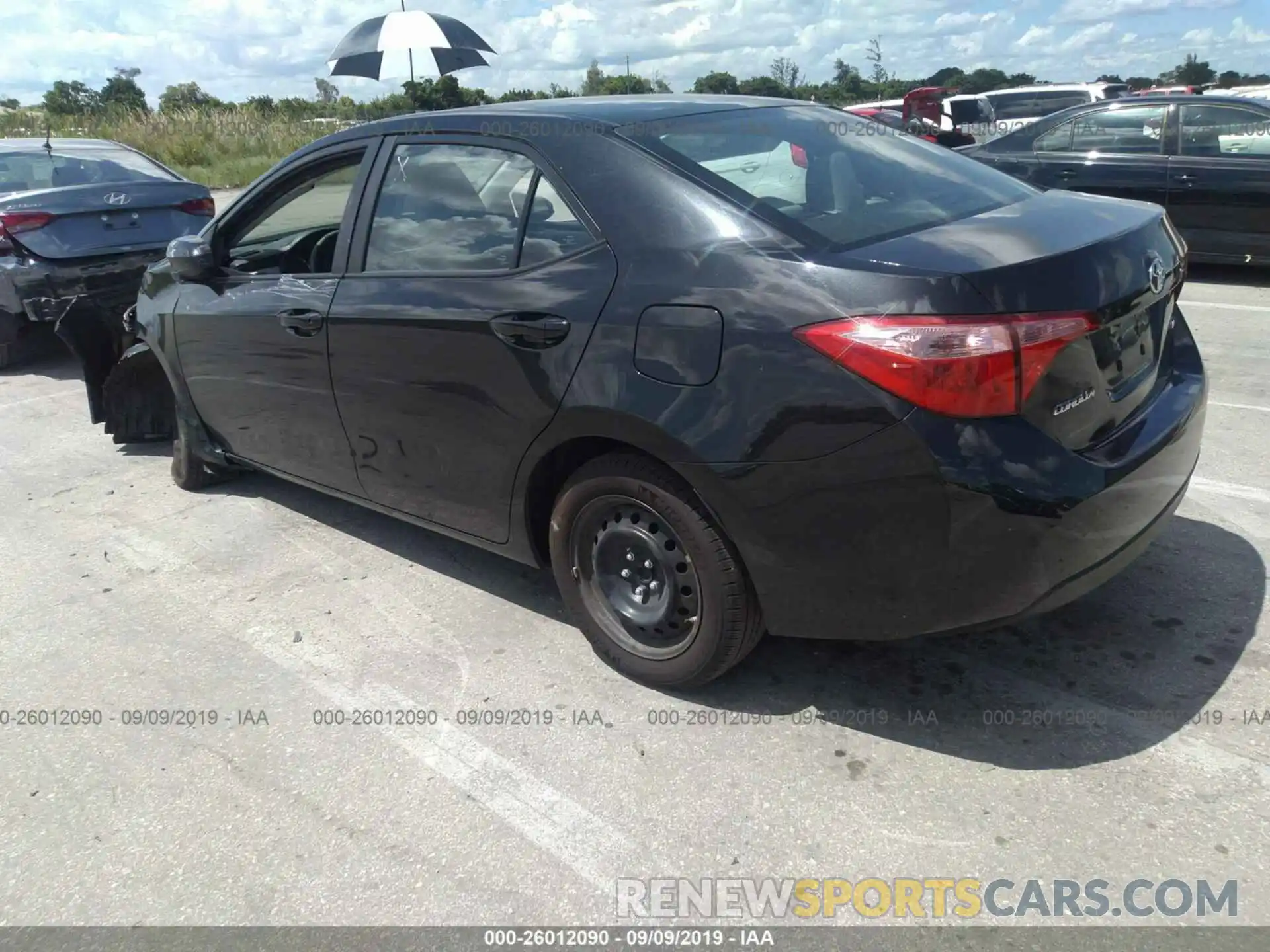 3 Photograph of a damaged car 5YFBURHE4KP874023 TOYOTA COROLLA 2019