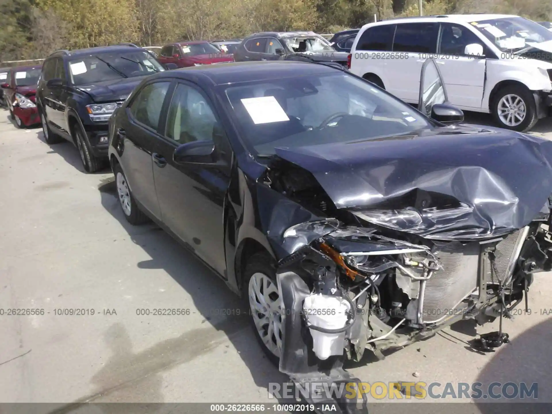 1 Photograph of a damaged car 5YFBURHE4KP874720 TOYOTA COROLLA 2019