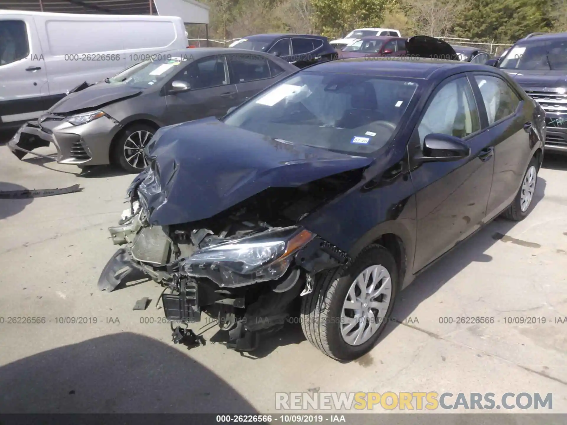 2 Photograph of a damaged car 5YFBURHE4KP874720 TOYOTA COROLLA 2019