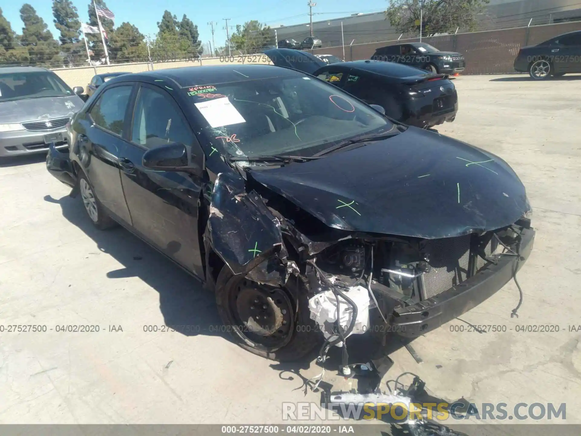 1 Photograph of a damaged car 5YFBURHE4KP874975 TOYOTA COROLLA 2019