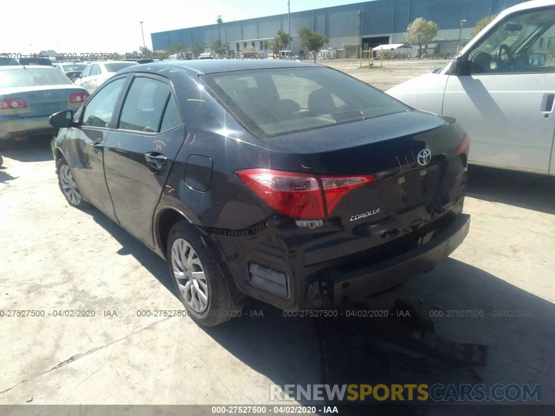 3 Photograph of a damaged car 5YFBURHE4KP874975 TOYOTA COROLLA 2019