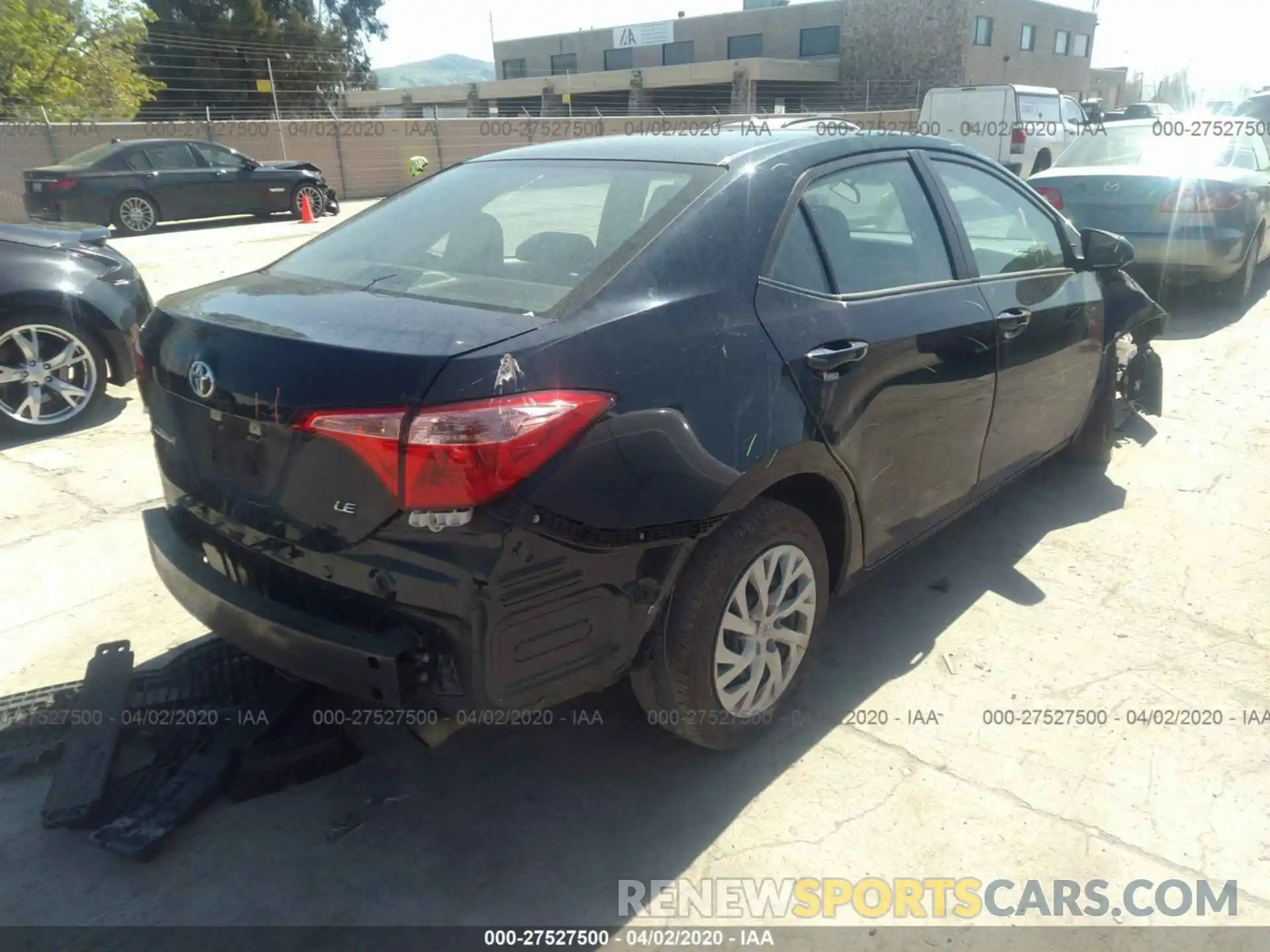 4 Photograph of a damaged car 5YFBURHE4KP874975 TOYOTA COROLLA 2019