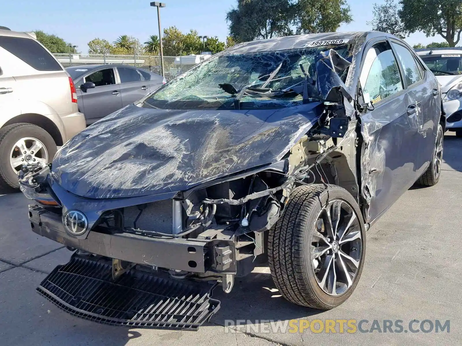 2 Photograph of a damaged car 5YFBURHE4KP874989 TOYOTA COROLLA 2019