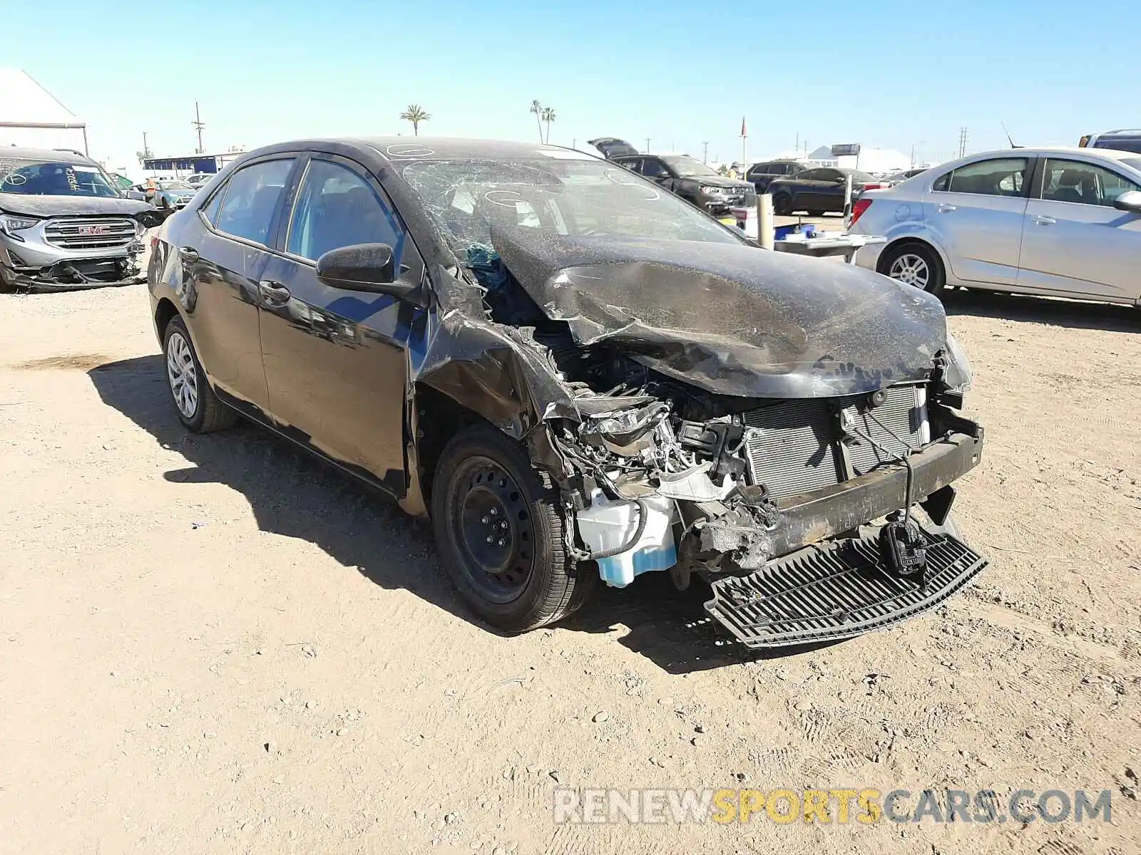 1 Photograph of a damaged car 5YFBURHE4KP875379 TOYOTA COROLLA 2019