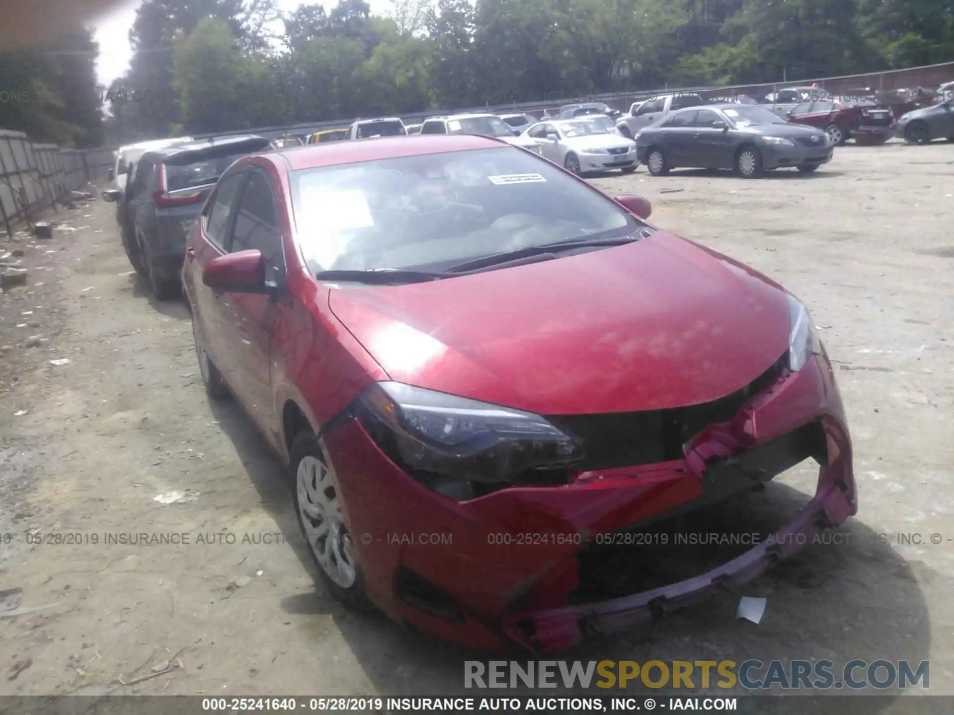 1 Photograph of a damaged car 5YFBURHE4KP875382 TOYOTA COROLLA 2019