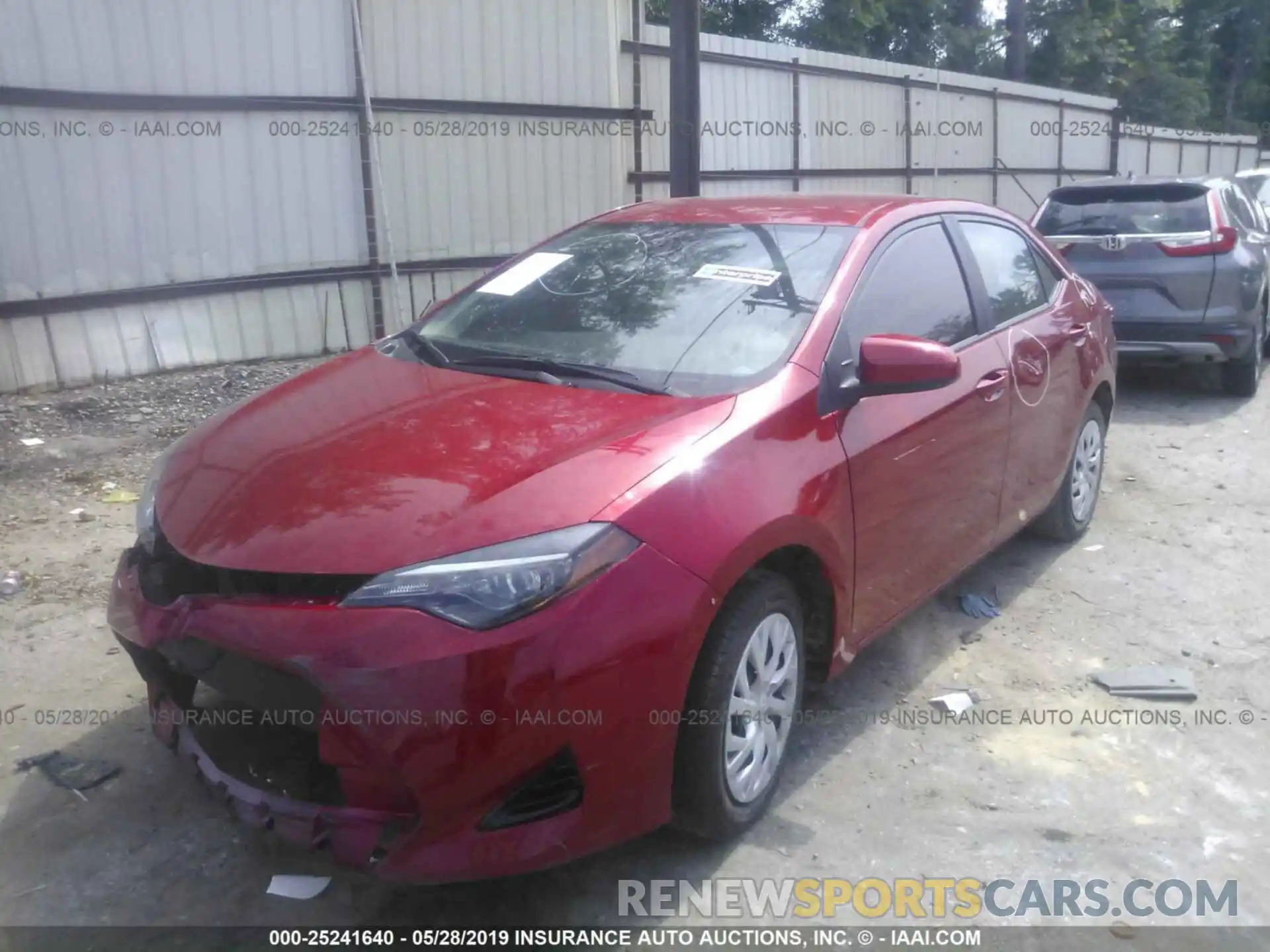 2 Photograph of a damaged car 5YFBURHE4KP875382 TOYOTA COROLLA 2019