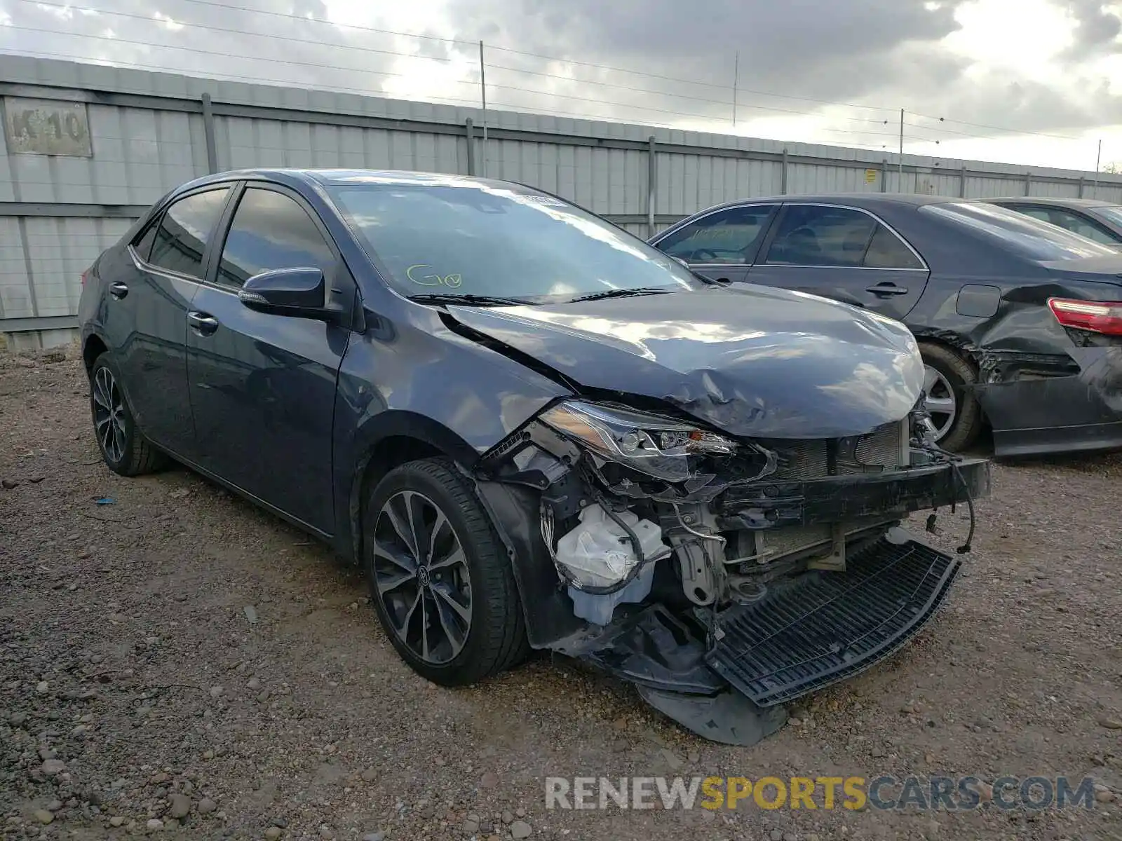 1 Photograph of a damaged car 5YFBURHE4KP875558 TOYOTA COROLLA 2019