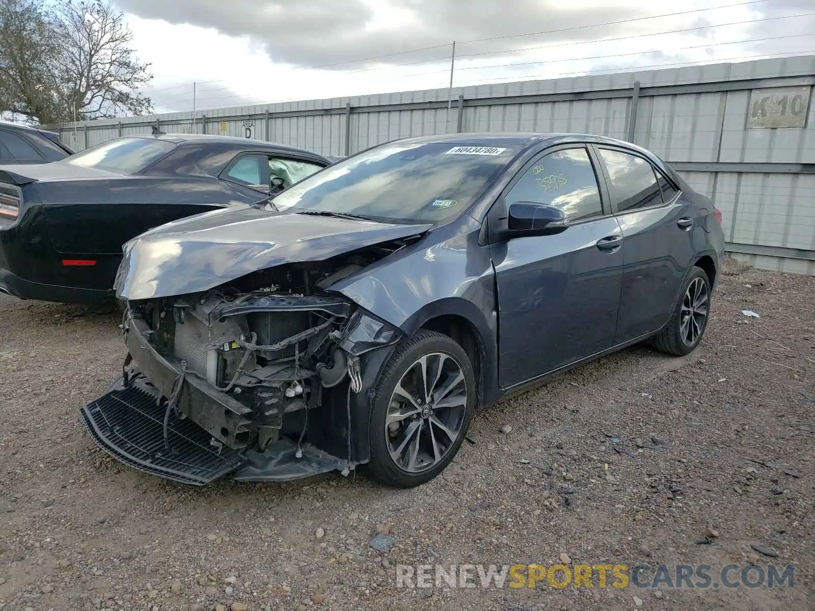 2 Photograph of a damaged car 5YFBURHE4KP875558 TOYOTA COROLLA 2019