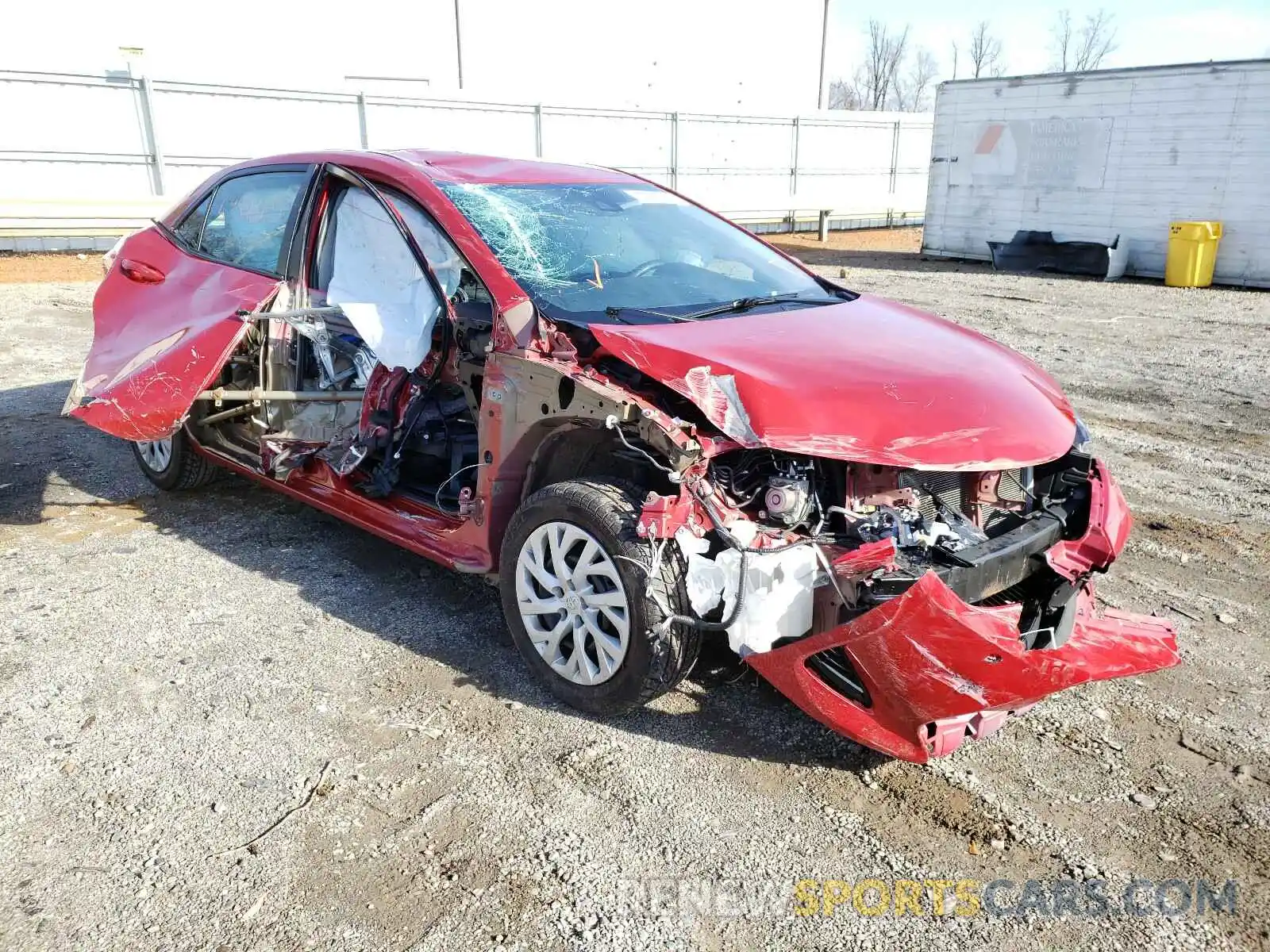 1 Photograph of a damaged car 5YFBURHE4KP875592 TOYOTA COROLLA 2019