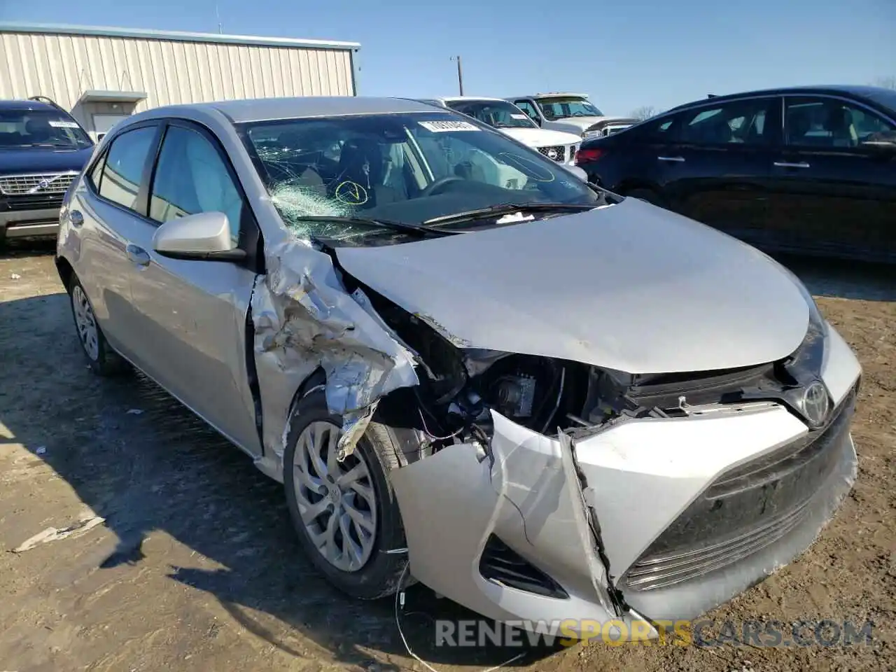 1 Photograph of a damaged car 5YFBURHE4KP875608 TOYOTA COROLLA 2019