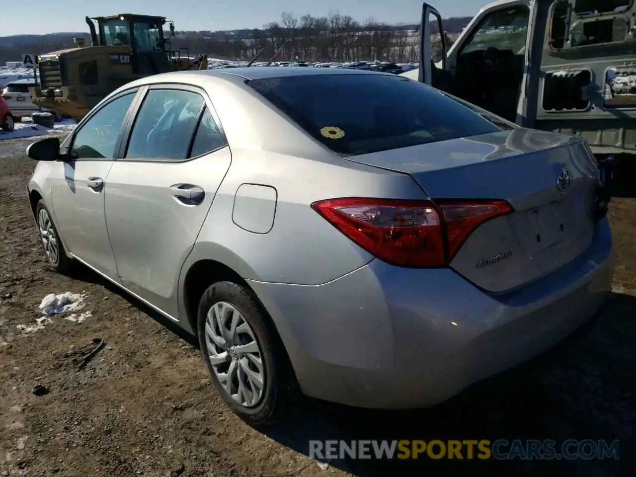 3 Photograph of a damaged car 5YFBURHE4KP875608 TOYOTA COROLLA 2019