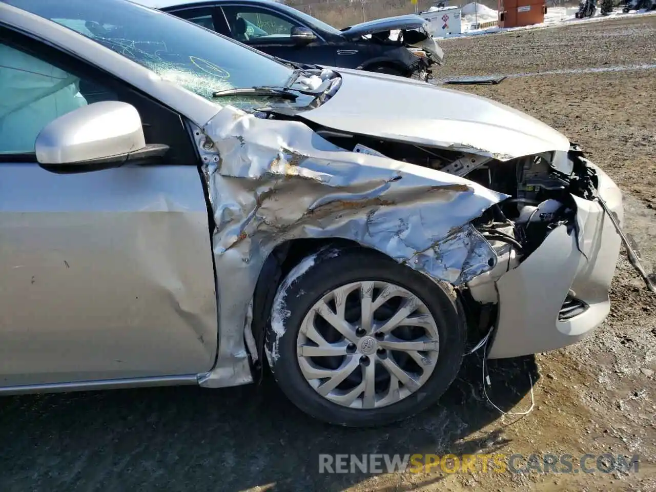 9 Photograph of a damaged car 5YFBURHE4KP875608 TOYOTA COROLLA 2019