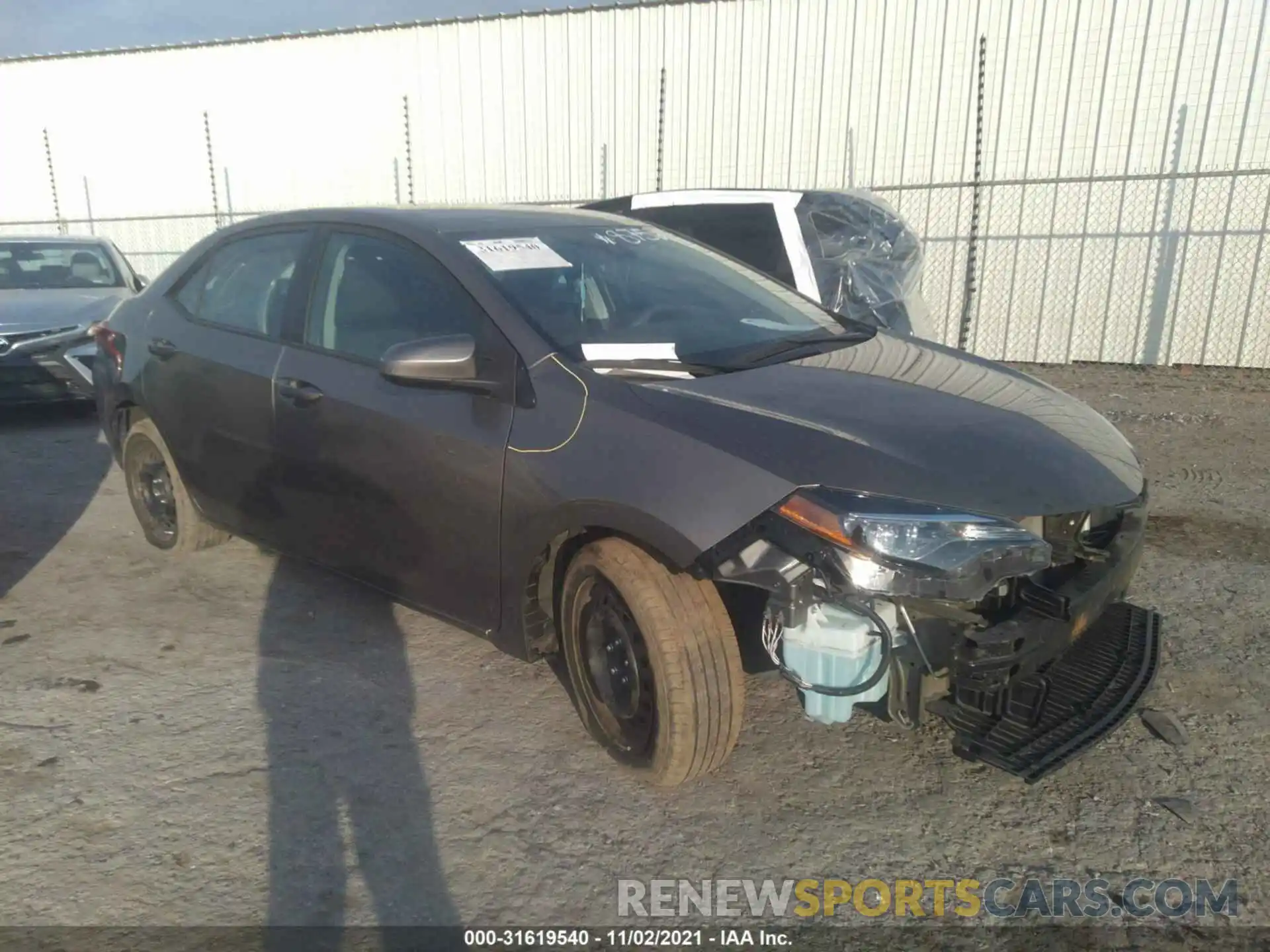 1 Photograph of a damaged car 5YFBURHE4KP875687 TOYOTA COROLLA 2019