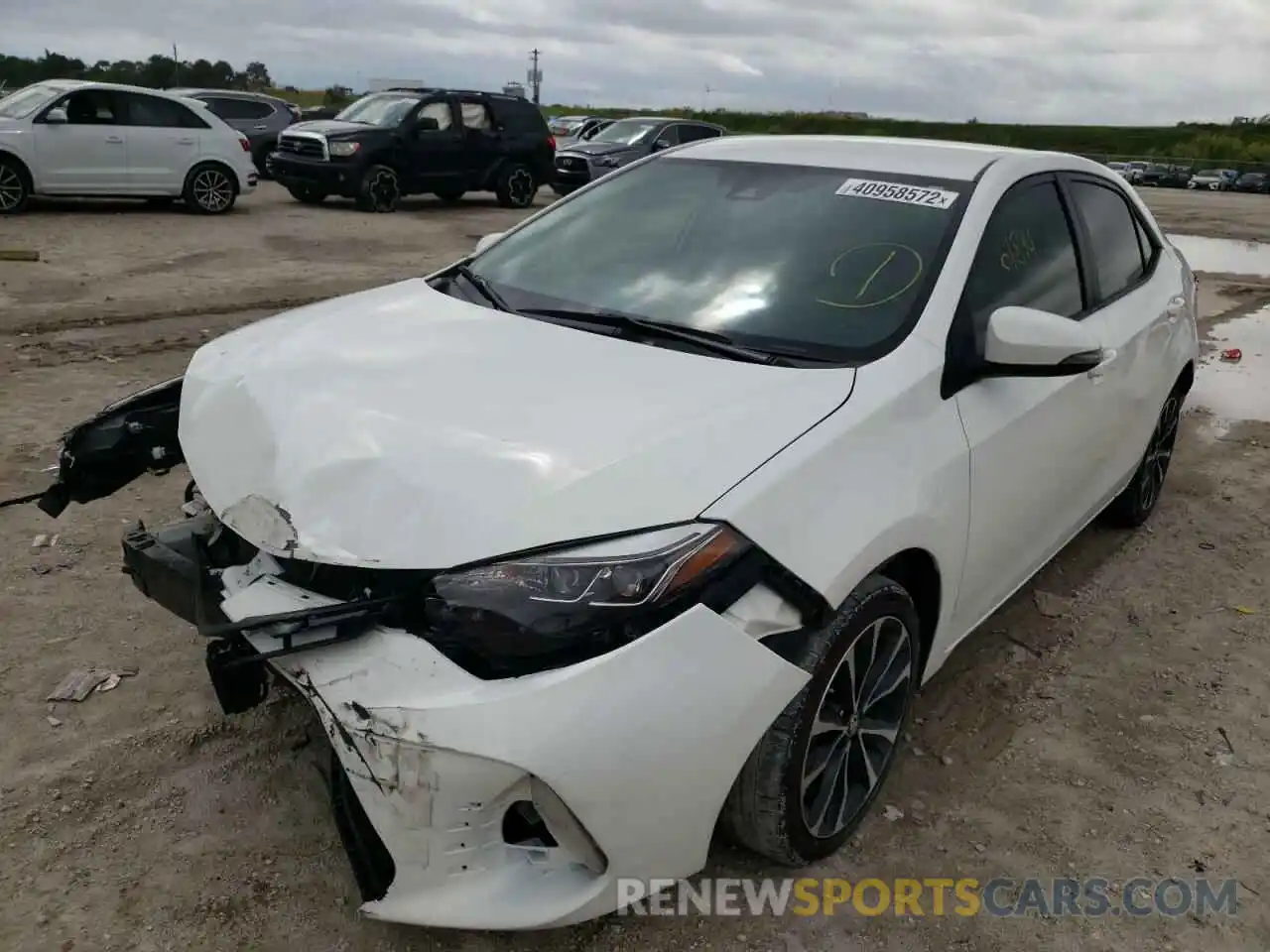 2 Photograph of a damaged car 5YFBURHE4KP875978 TOYOTA COROLLA 2019