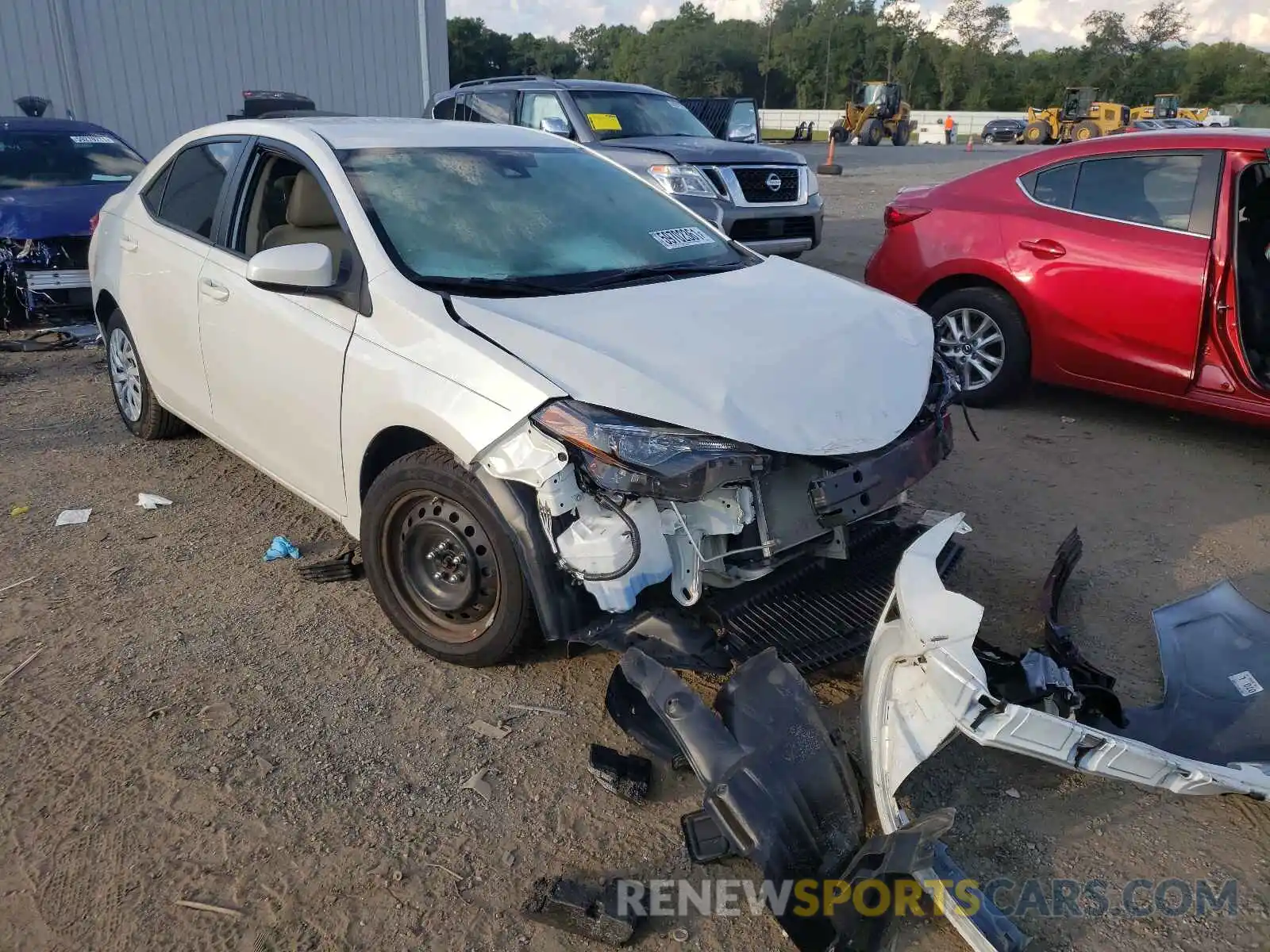 1 Photograph of a damaged car 5YFBURHE4KP876192 TOYOTA COROLLA 2019