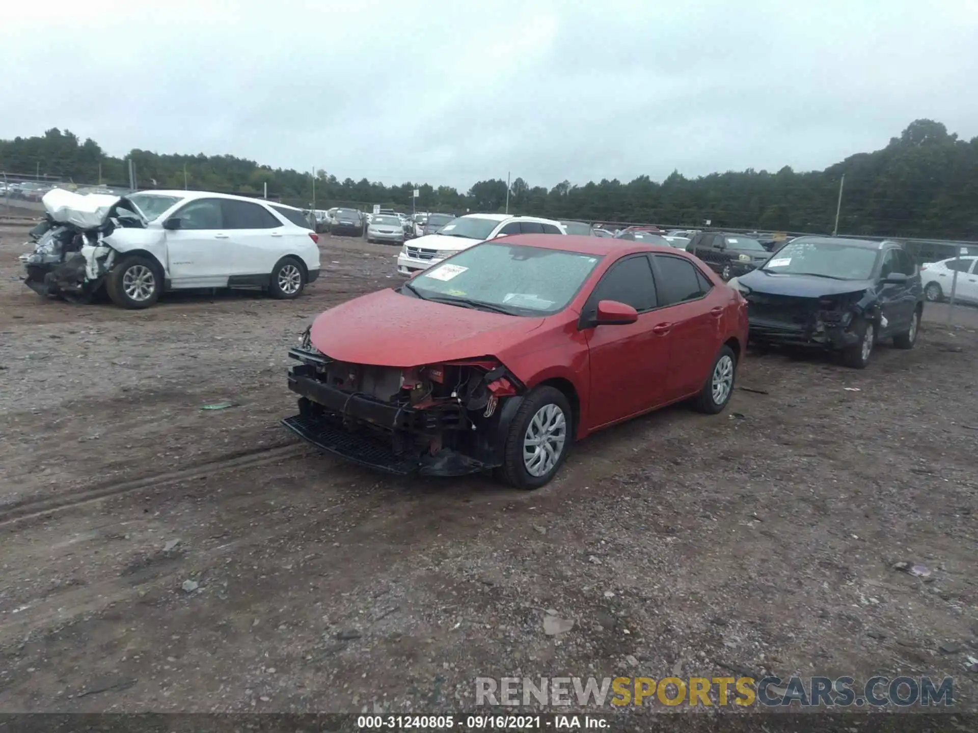 2 Photograph of a damaged car 5YFBURHE4KP876547 TOYOTA COROLLA 2019