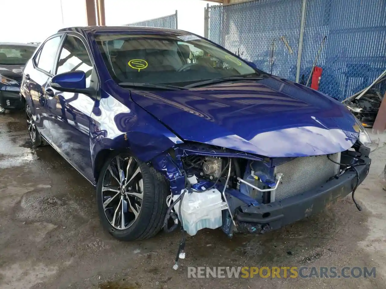 1 Photograph of a damaged car 5YFBURHE4KP877035 TOYOTA COROLLA 2019