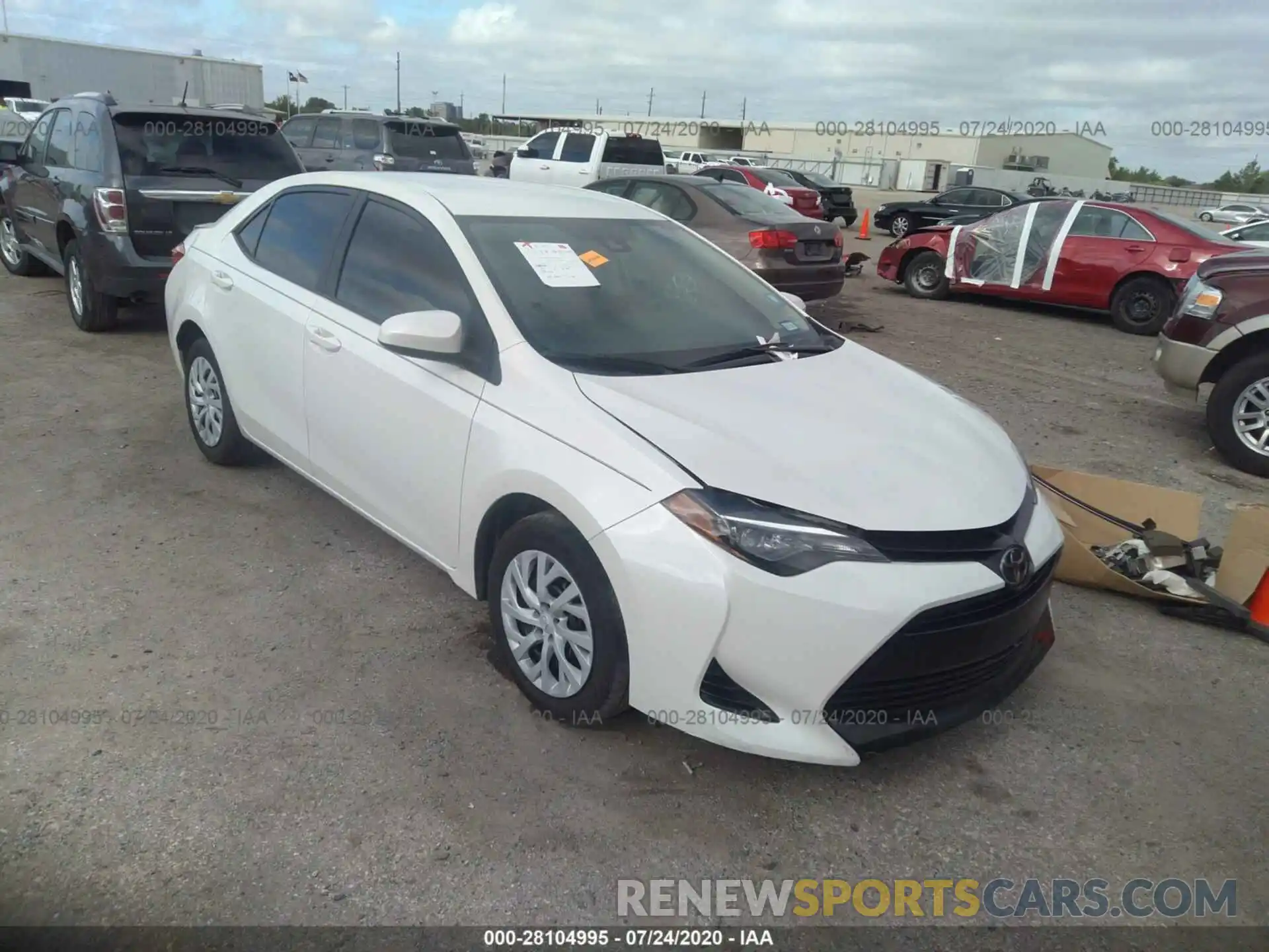 1 Photograph of a damaged car 5YFBURHE4KP877228 TOYOTA COROLLA 2019