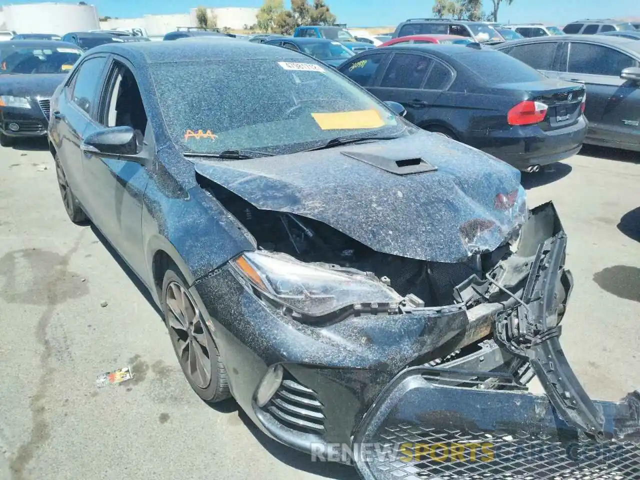 1 Photograph of a damaged car 5YFBURHE4KP877519 TOYOTA COROLLA 2019