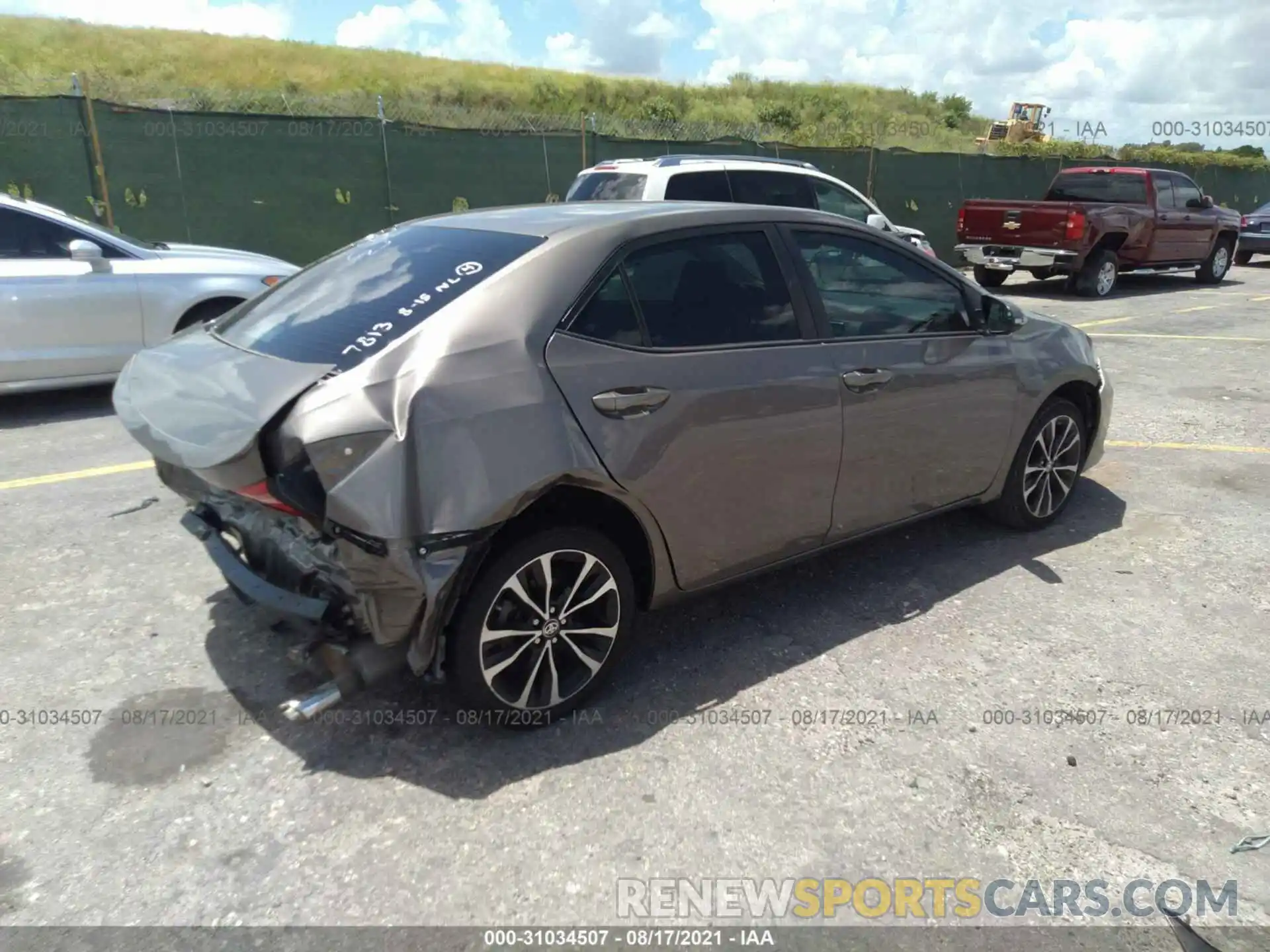 4 Photograph of a damaged car 5YFBURHE4KP877813 TOYOTA COROLLA 2019