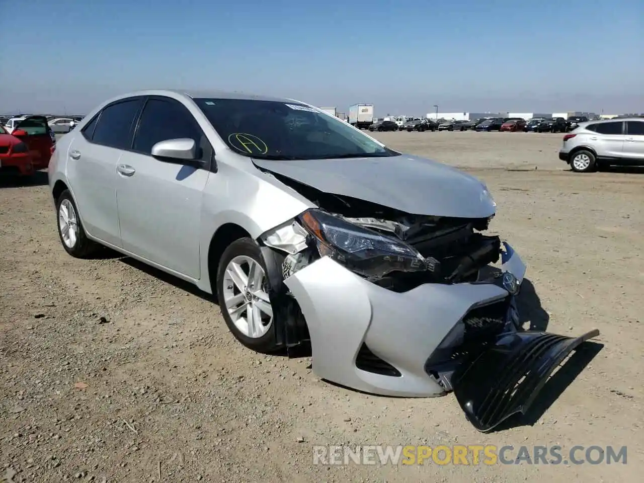 1 Photograph of a damaged car 5YFBURHE4KP877858 TOYOTA COROLLA 2019