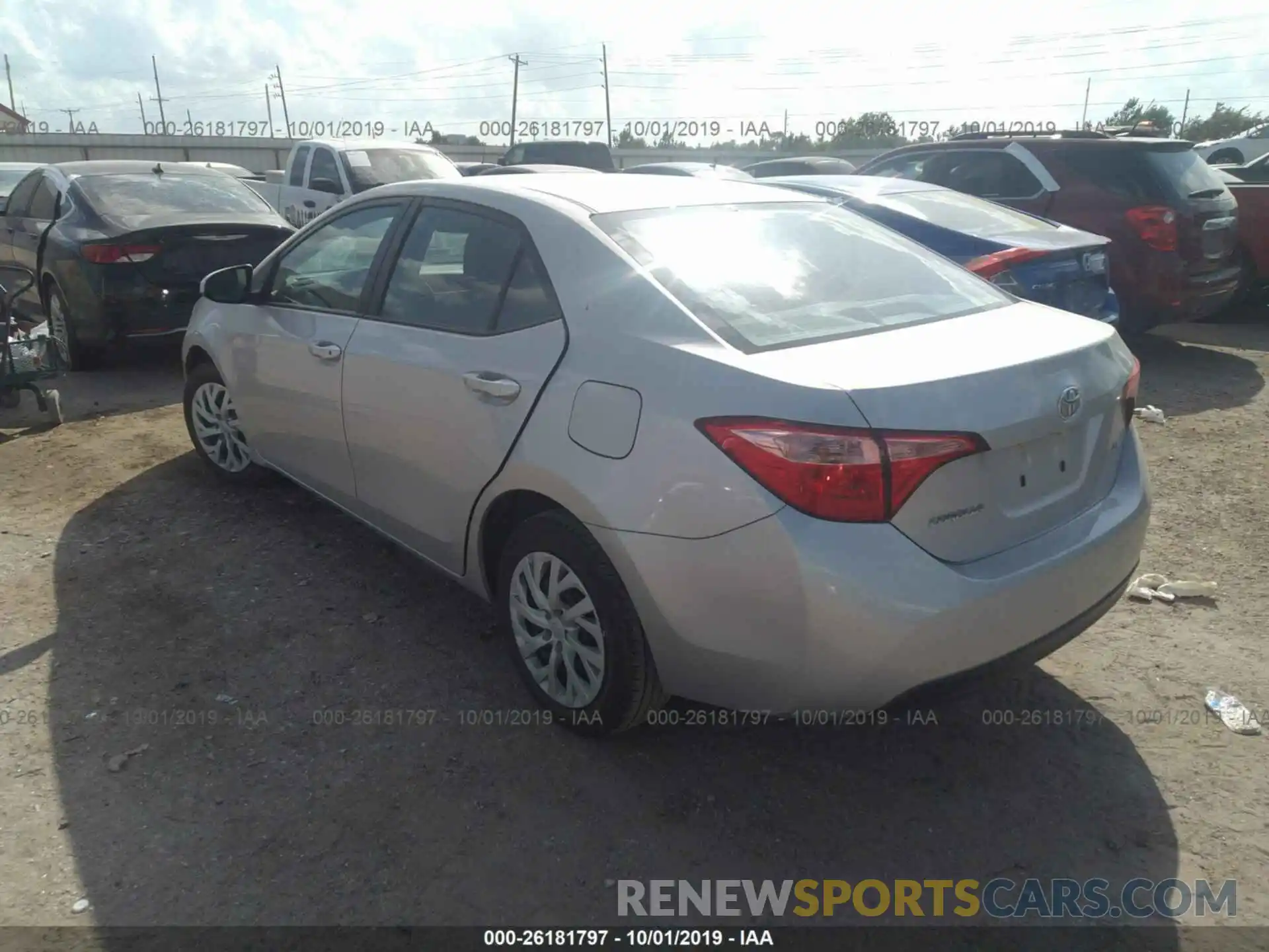 3 Photograph of a damaged car 5YFBURHE4KP878394 TOYOTA COROLLA 2019