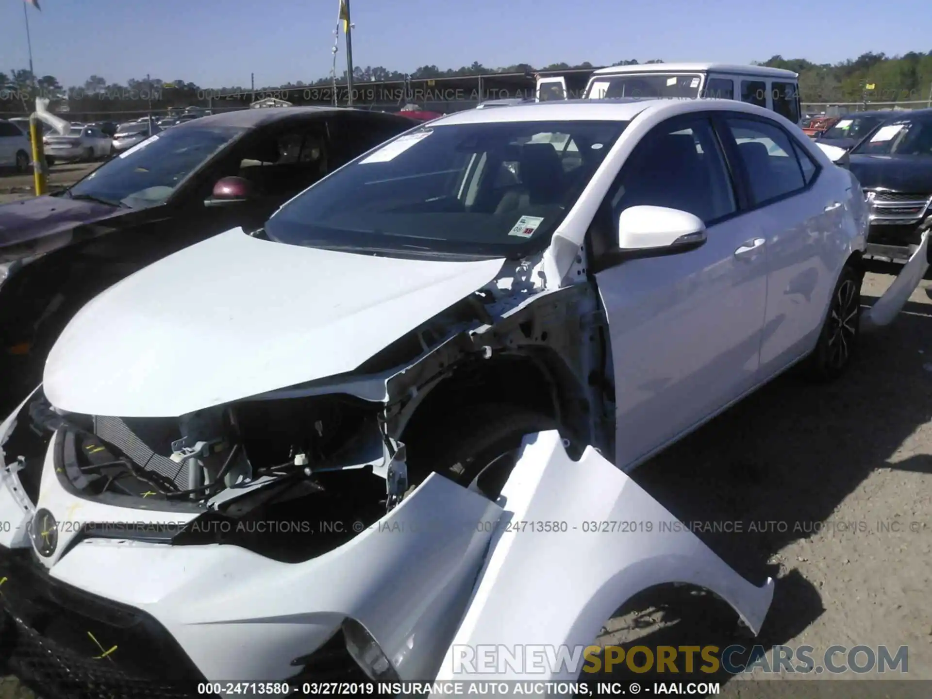 2 Photograph of a damaged car 5YFBURHE4KP878492 TOYOTA COROLLA 2019