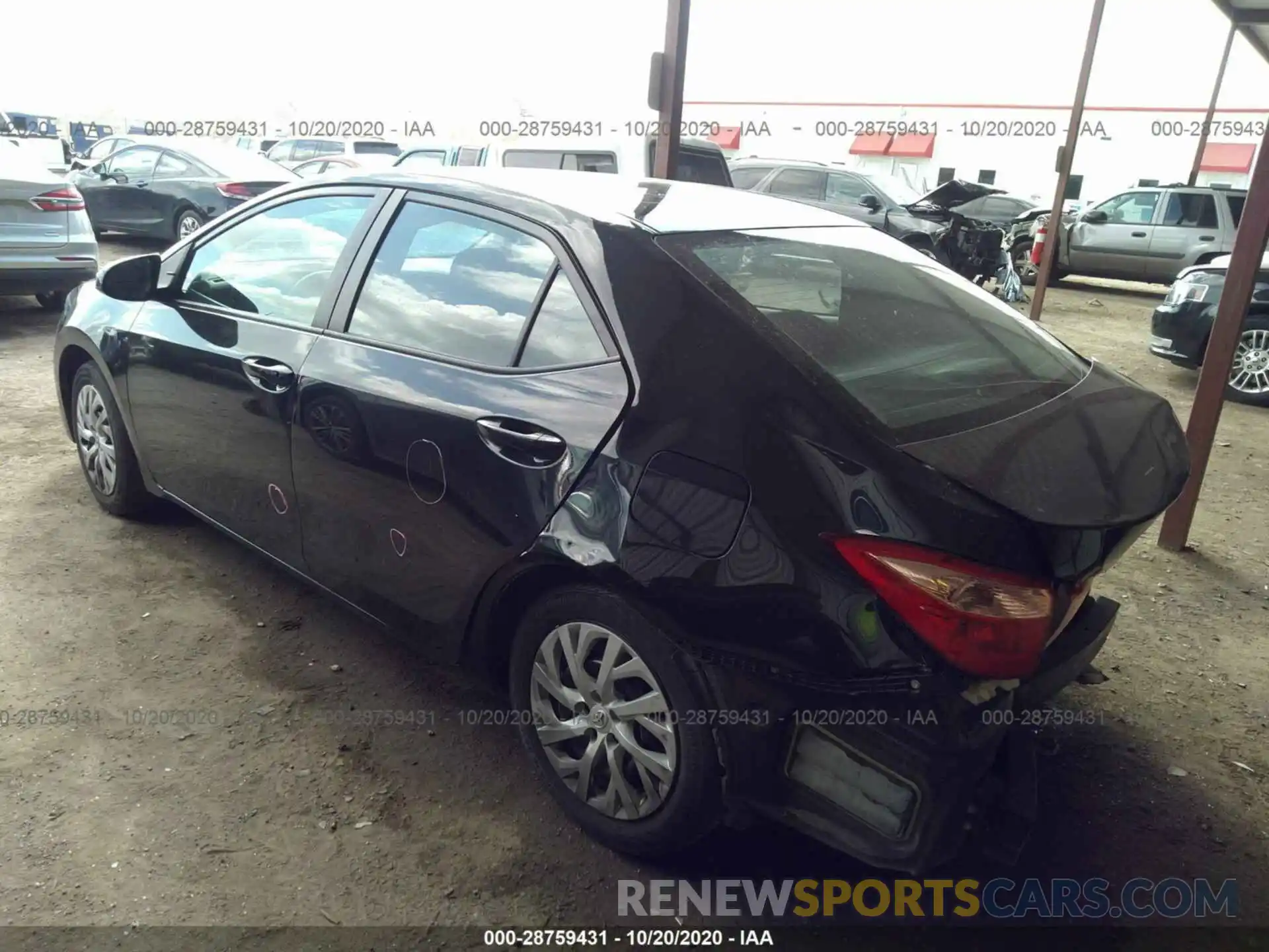 3 Photograph of a damaged car 5YFBURHE4KP878556 TOYOTA COROLLA 2019