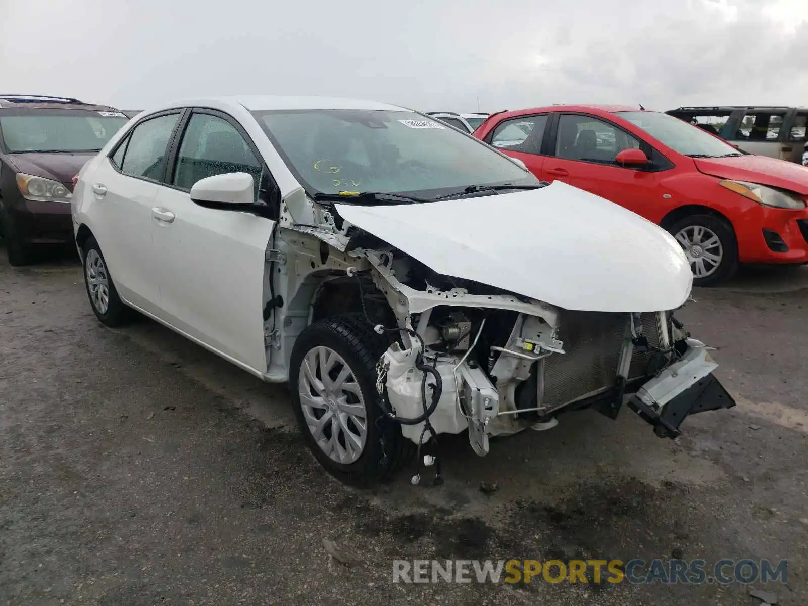 1 Photograph of a damaged car 5YFBURHE4KP878735 TOYOTA COROLLA 2019