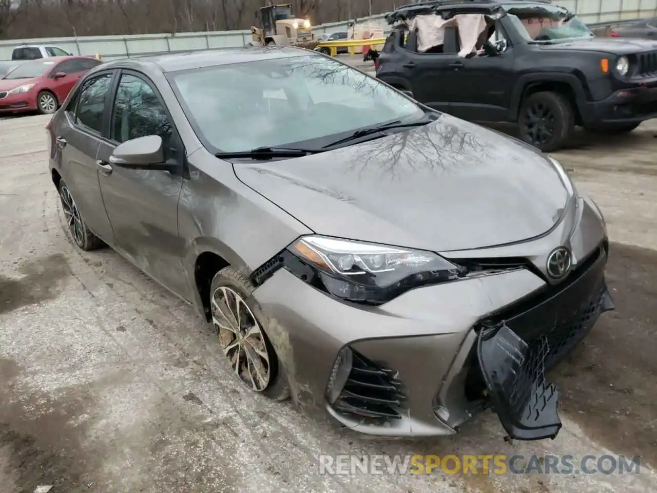 1 Photograph of a damaged car 5YFBURHE4KP878847 TOYOTA COROLLA 2019