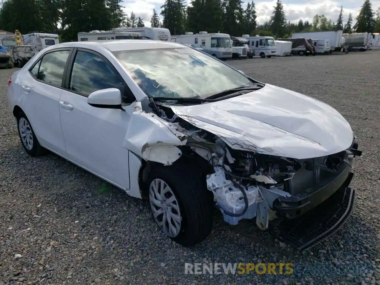 1 Photograph of a damaged car 5YFBURHE4KP879058 TOYOTA COROLLA 2019