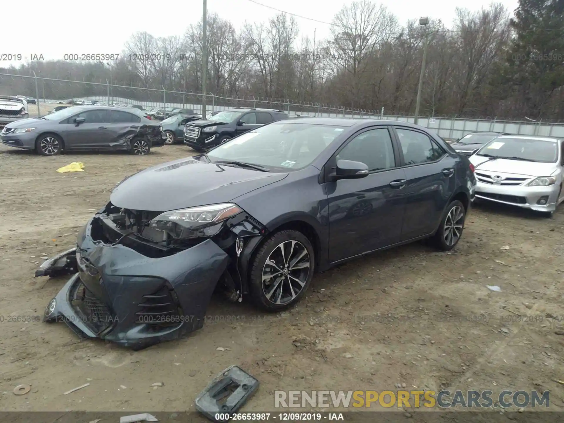 2 Photograph of a damaged car 5YFBURHE4KP879559 TOYOTA COROLLA 2019