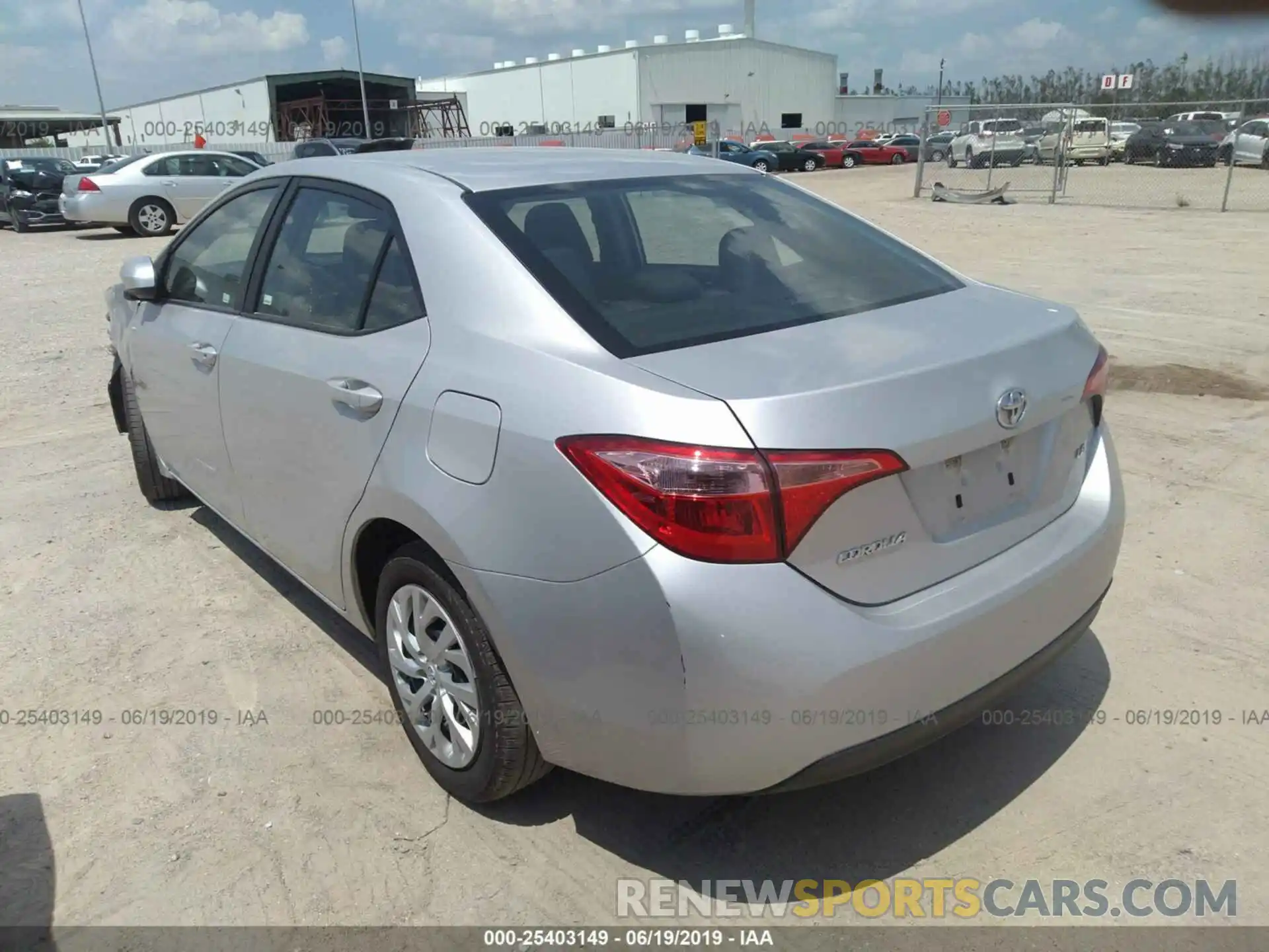 3 Photograph of a damaged car 5YFBURHE4KP879576 TOYOTA COROLLA 2019