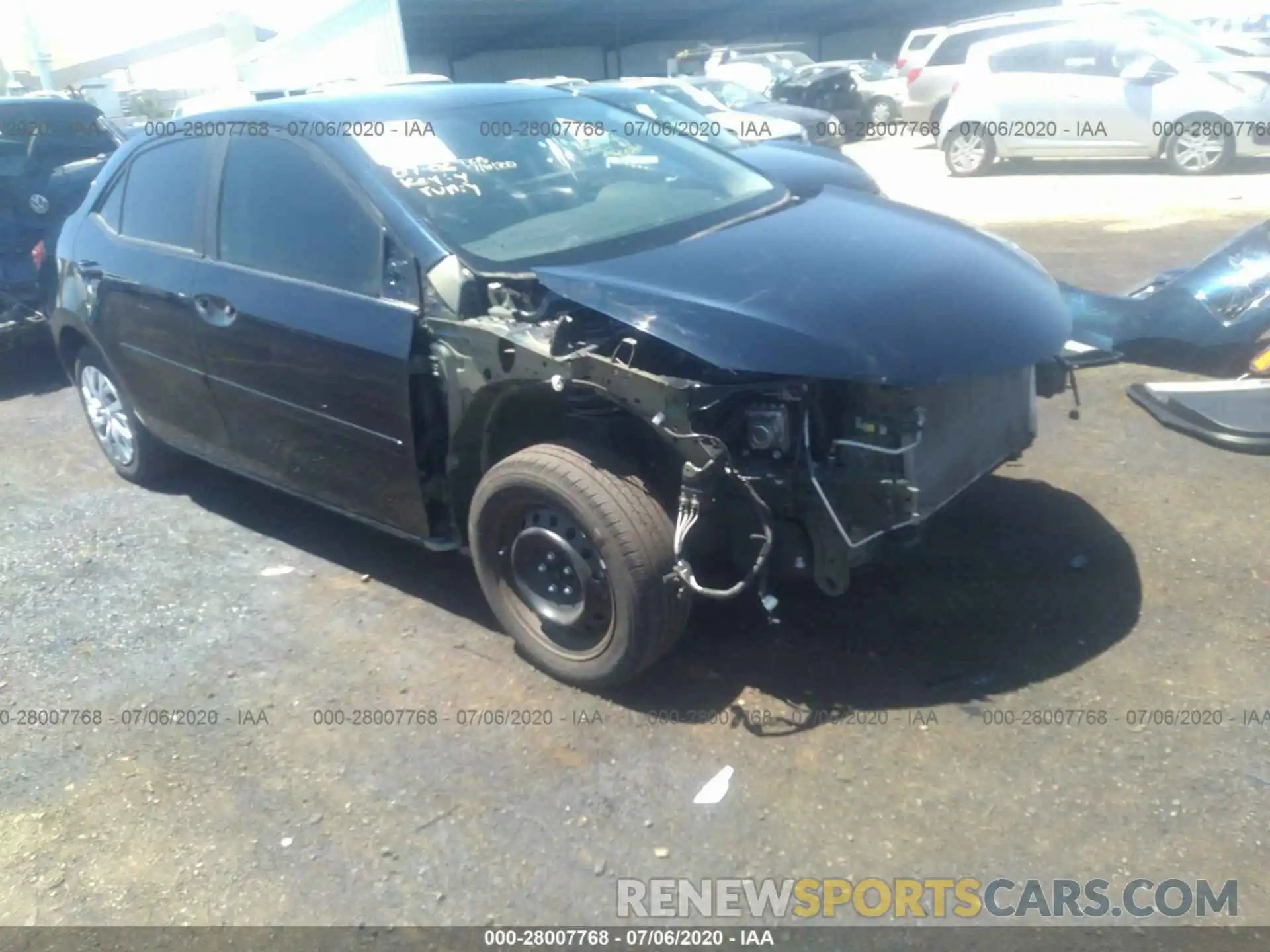 1 Photograph of a damaged car 5YFBURHE4KP880016 TOYOTA COROLLA 2019