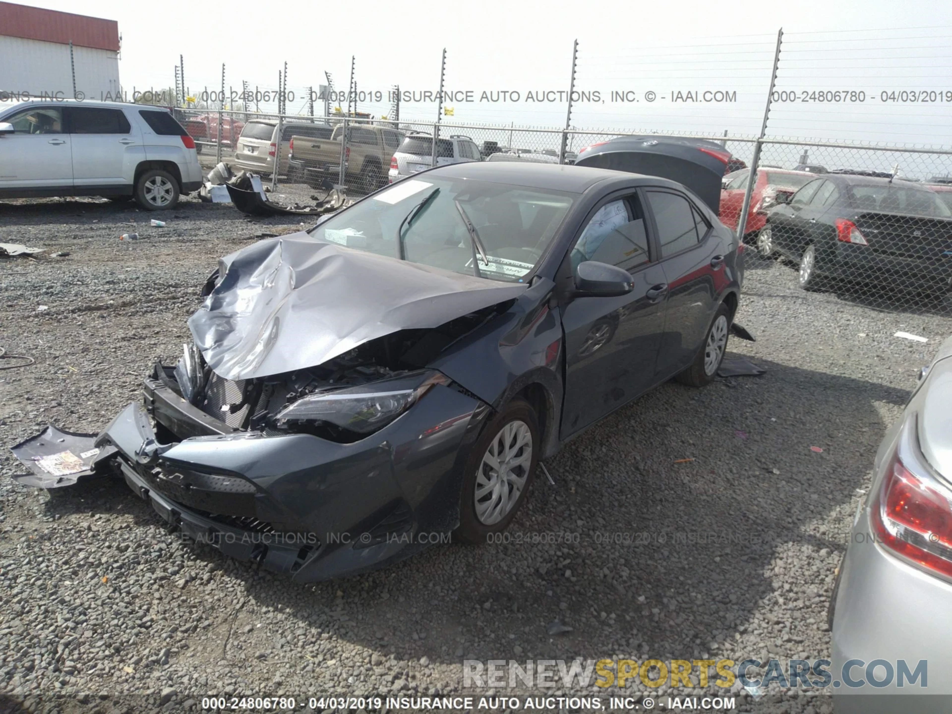 2 Photograph of a damaged car 5YFBURHE4KP880212 TOYOTA COROLLA 2019