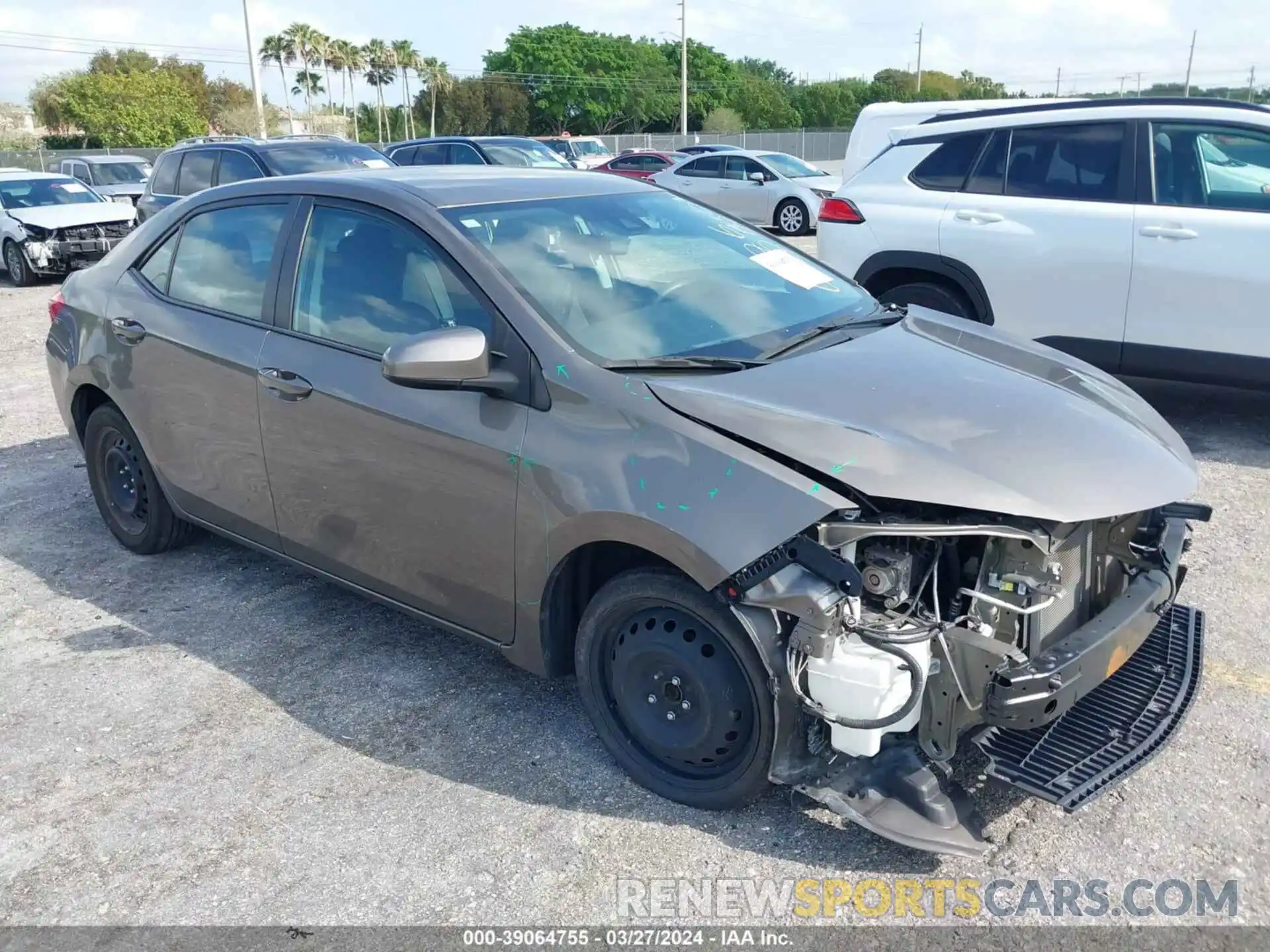 1 Photograph of a damaged car 5YFBURHE4KP880226 TOYOTA COROLLA 2019