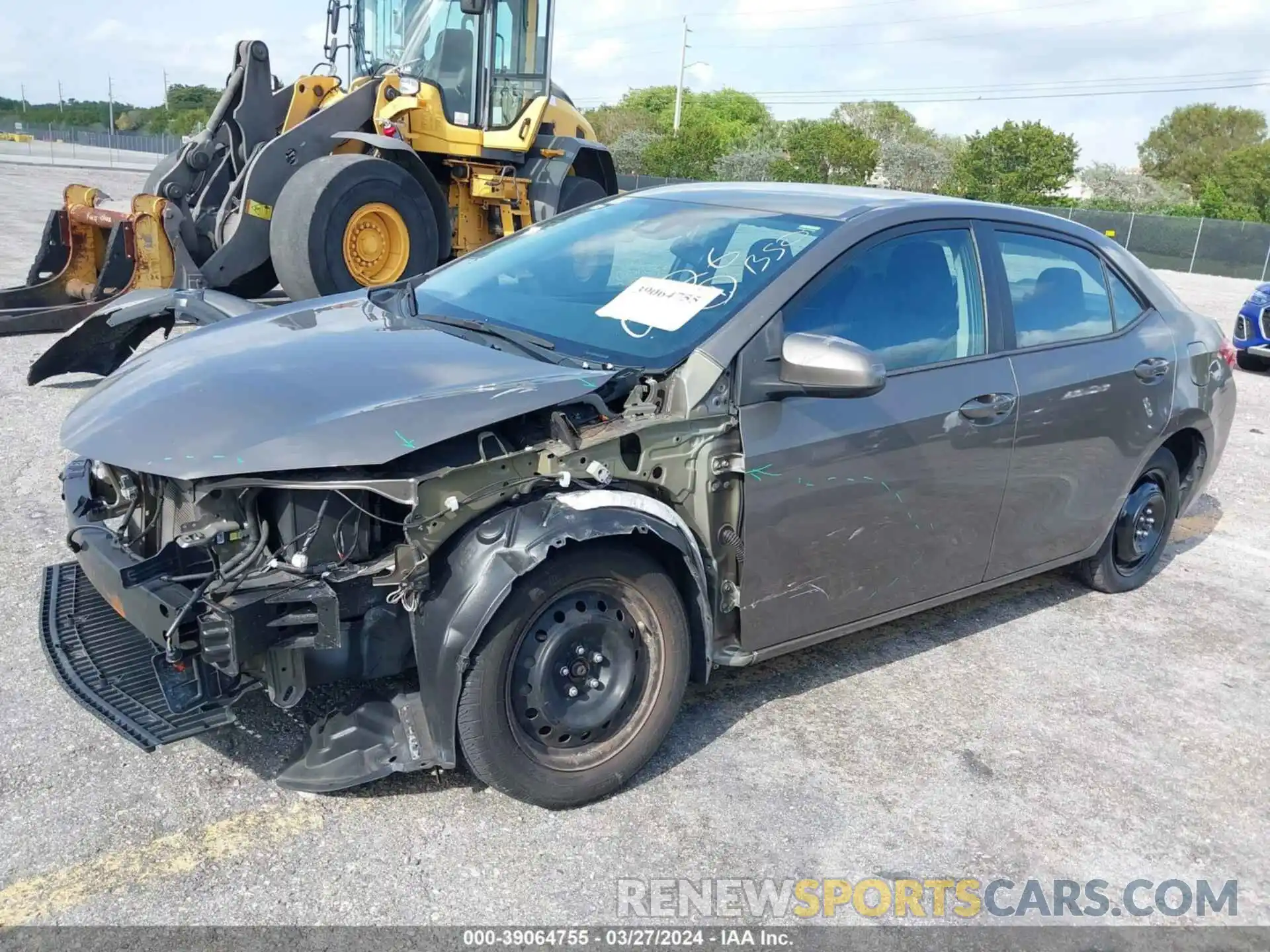 2 Photograph of a damaged car 5YFBURHE4KP880226 TOYOTA COROLLA 2019