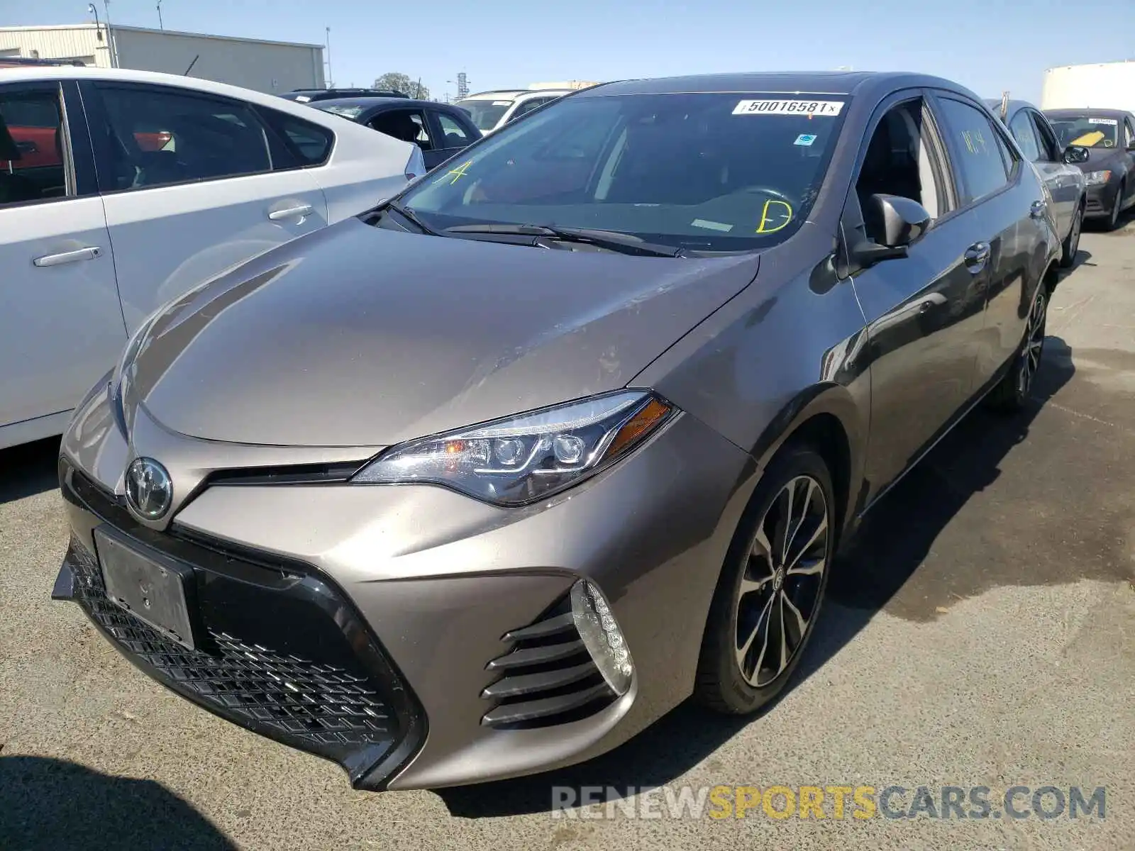 2 Photograph of a damaged car 5YFBURHE4KP880386 TOYOTA COROLLA 2019