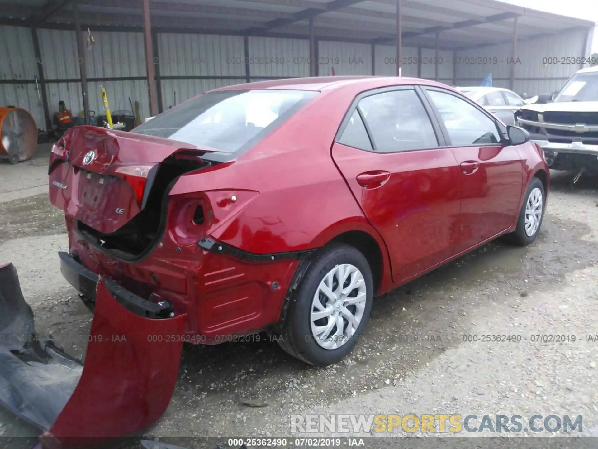 4 Photograph of a damaged car 5YFBURHE4KP880596 TOYOTA COROLLA 2019