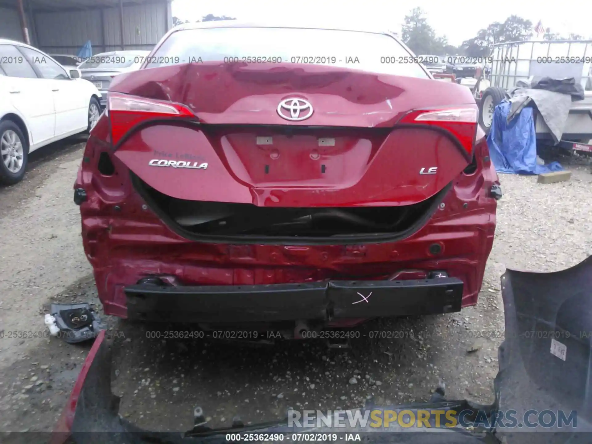 6 Photograph of a damaged car 5YFBURHE4KP880596 TOYOTA COROLLA 2019